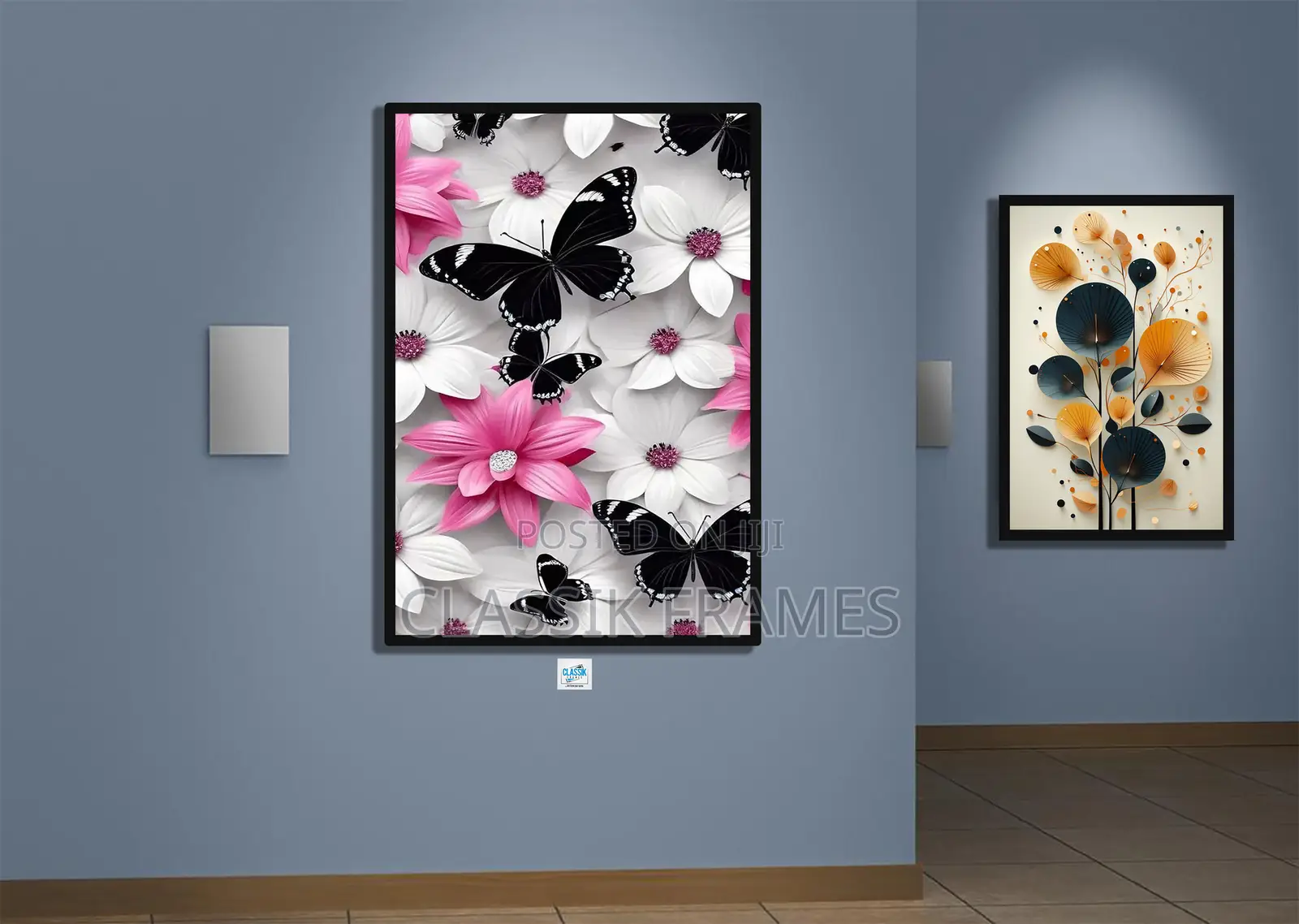 Hd Framed Acrylic Artistic Butterfly Wallart