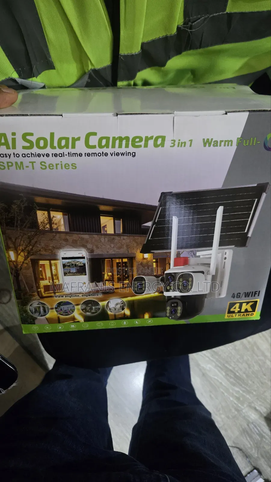 V380 Pro 3lens 4g Solar Camera With Voice