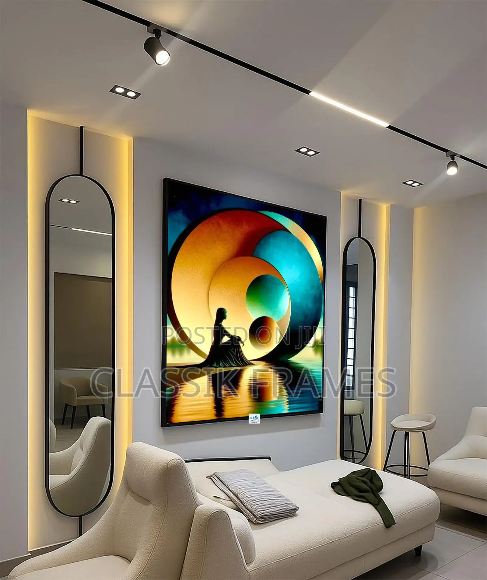 Hd Framed Sideview Beautiful Digi Painting Wallart