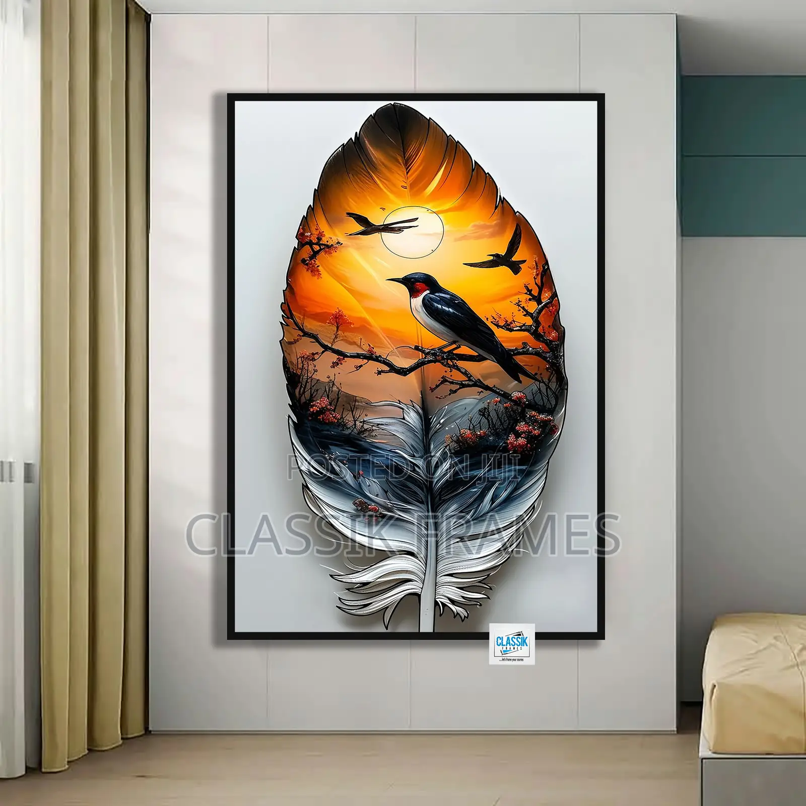 Hd Framed Acrylic Digi Painting Wallart