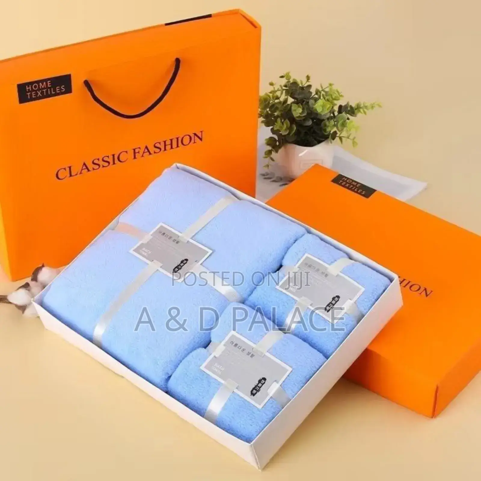3in1 Set 1 Bath Towel + Two Towel Soft Absorbent Companion Gift Box