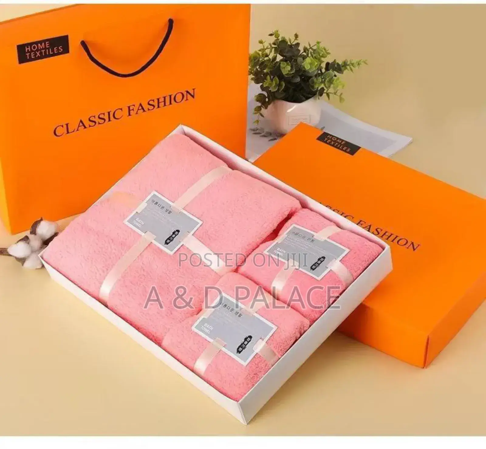 3in1 Set 1 Bath Towel + Two Towel Soft Absorbent Companion Gift Box