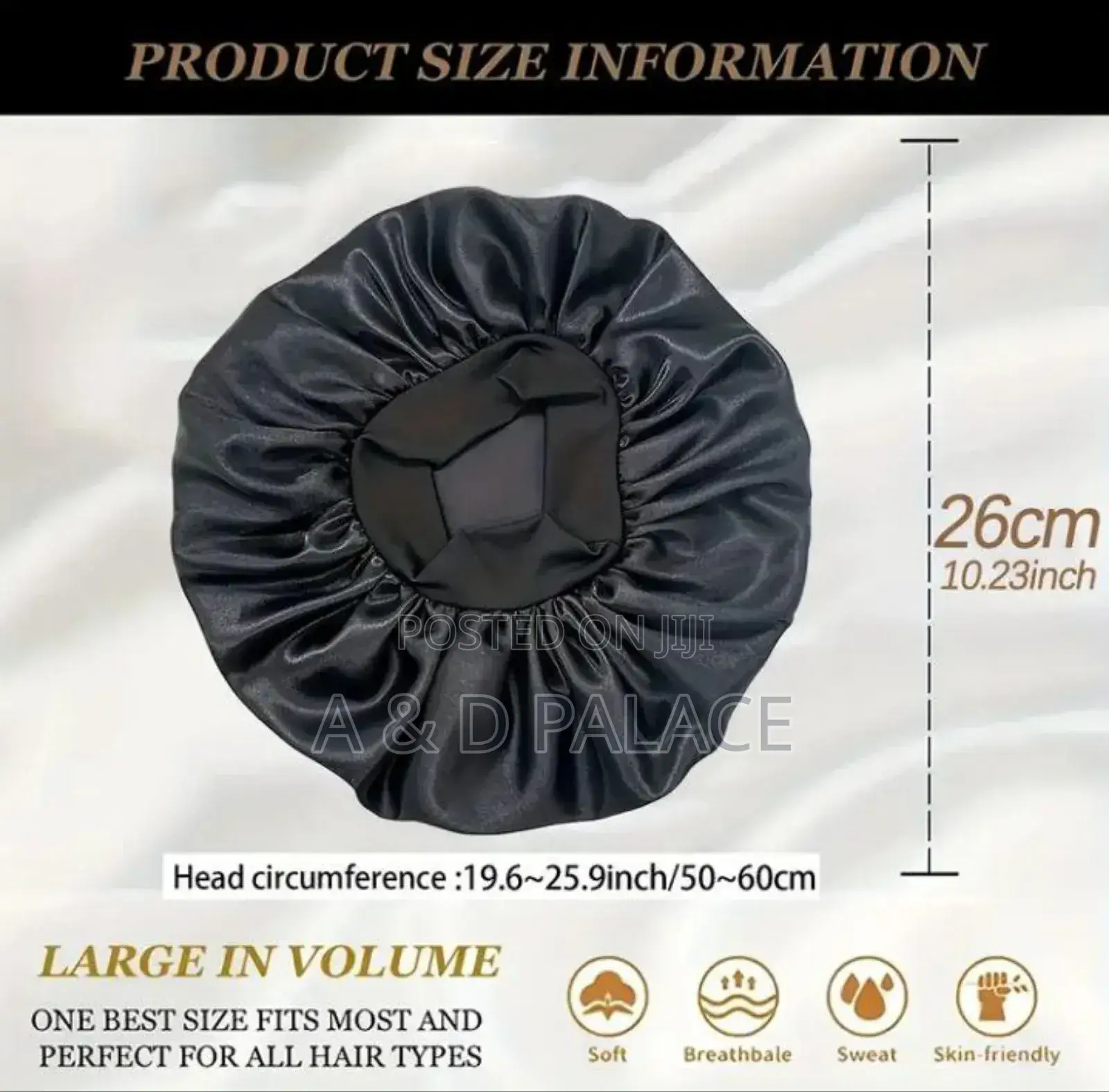 Soft Satin Sleep Cap for Women Hair Care Protection