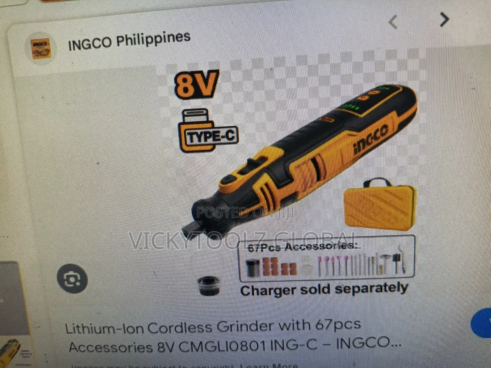 Lithium-Ion Cordless Grinder/Pencil Grinder With 67pcs