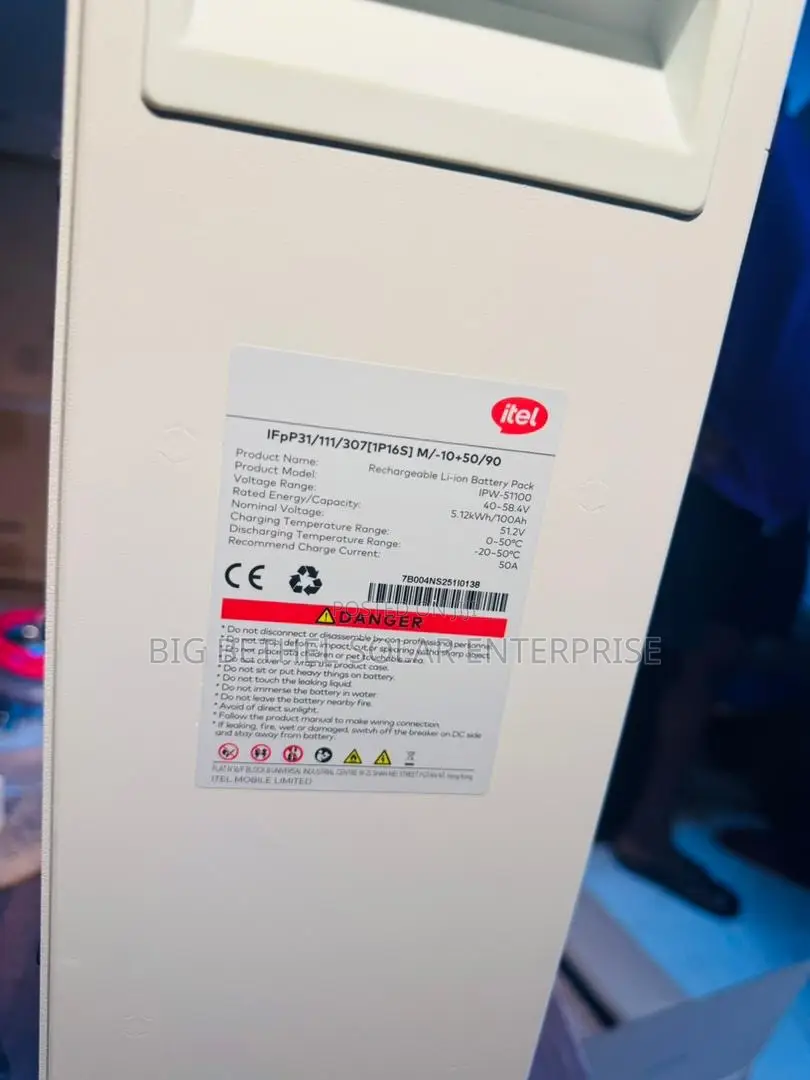 Itel Ess 5kwh Battery 25.6v 100ah Lithium Battery
