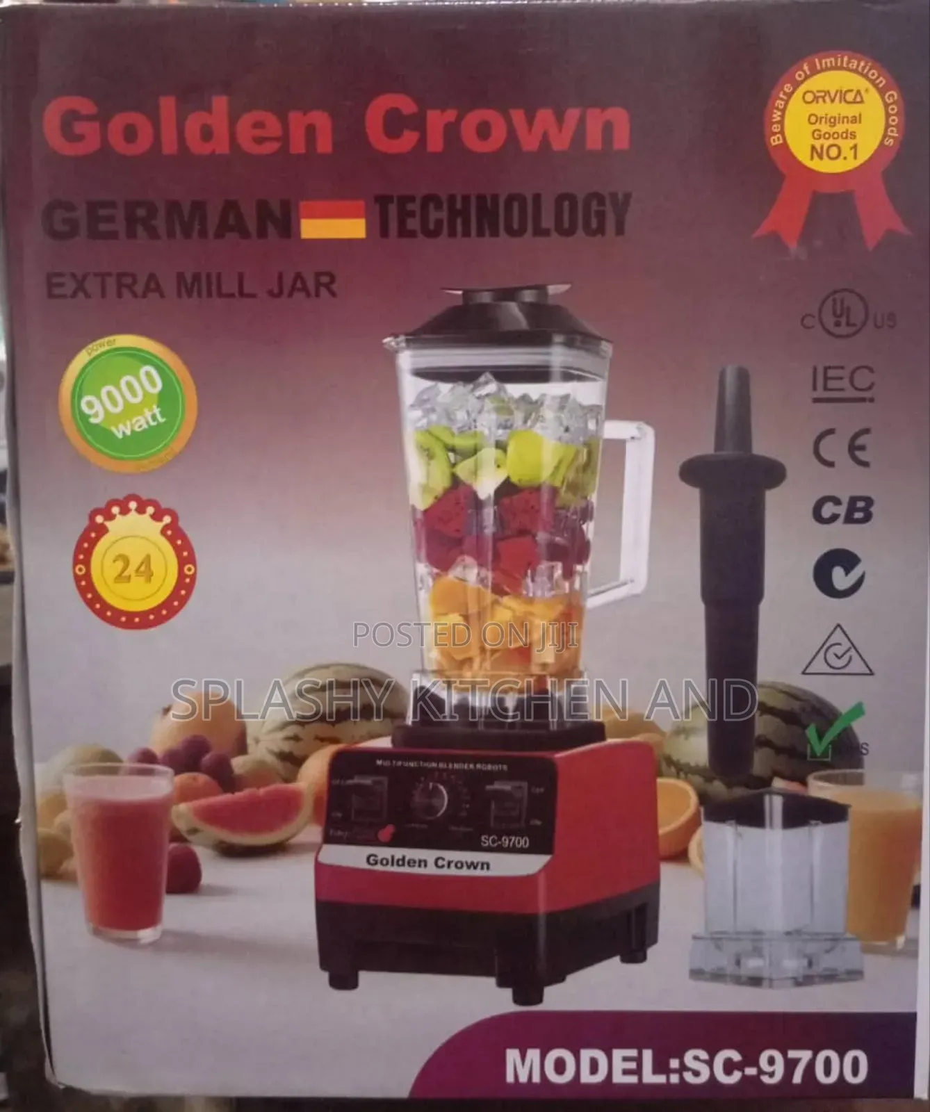 Golden Crown 2 in 1 Blender Copper Motor