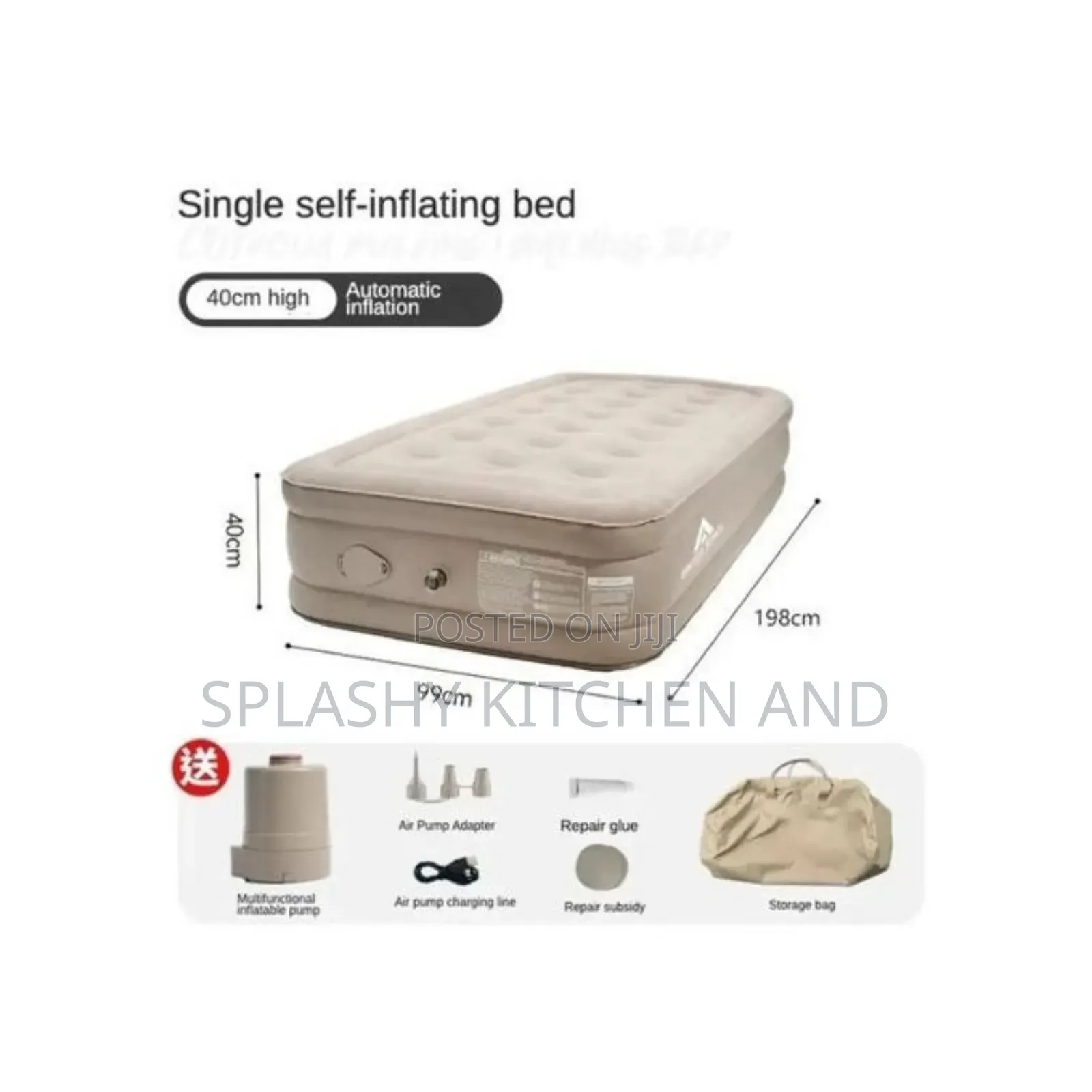 Self-Inflating Air Bed- Camping Inflatable Air Mattress Beds