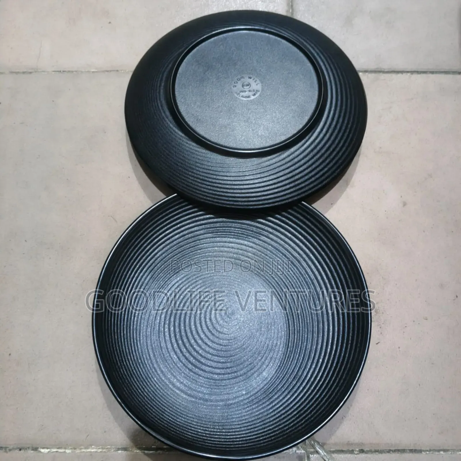 1-DZN Quality Black Unbreakable Plate