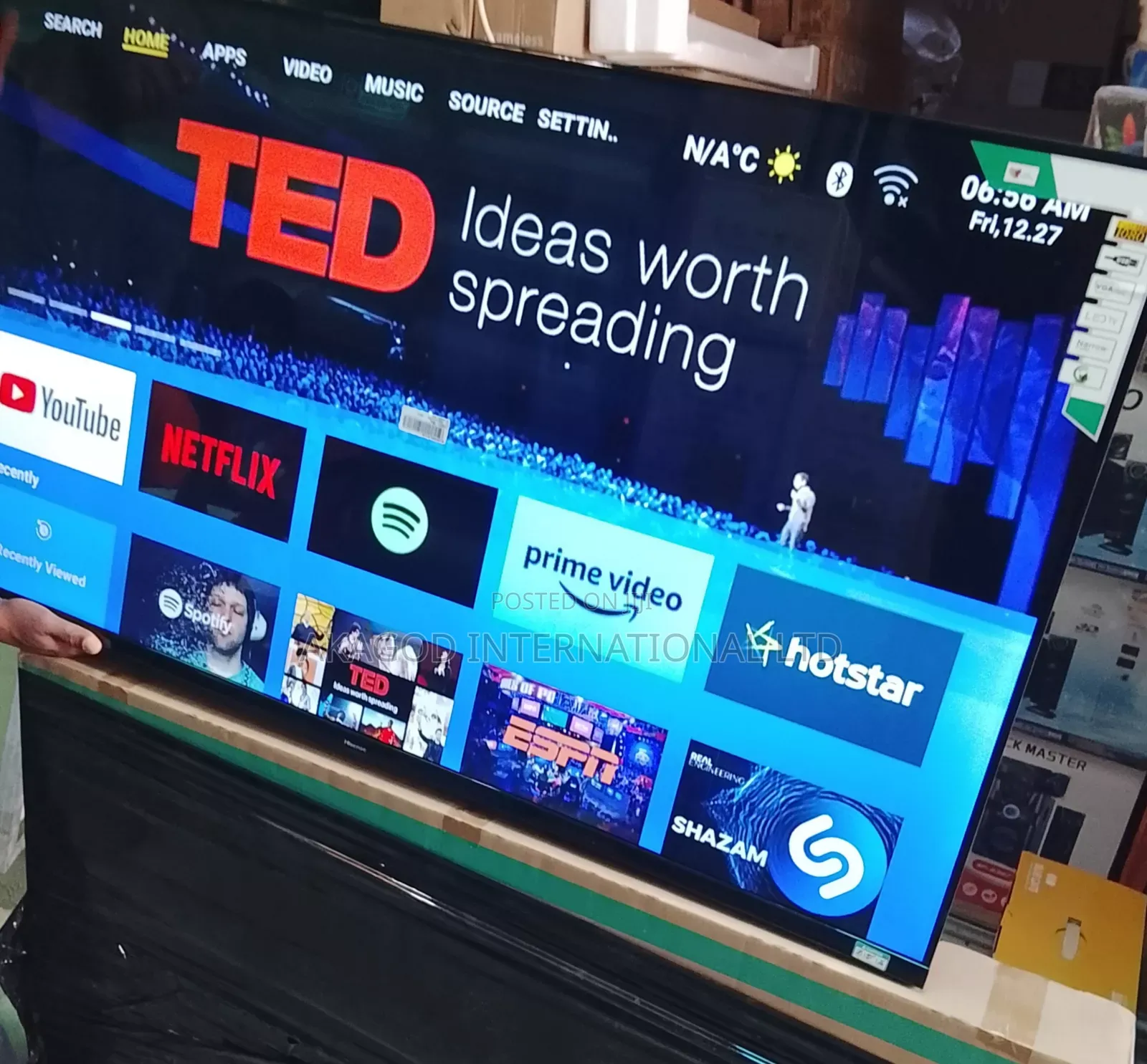 55inches Smart Hisence Netflix Hisence Tv