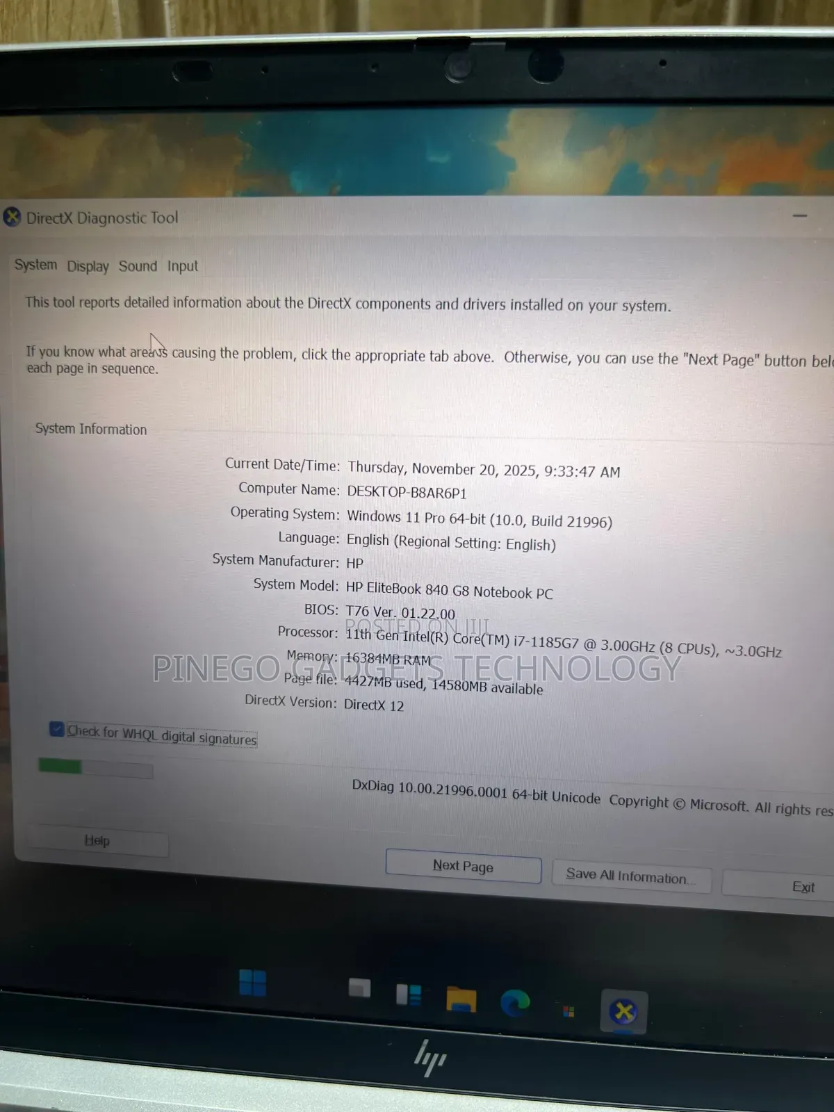Laptop HP EliteBook 840 G8 16GB Intel Core I7 SSD 512GB