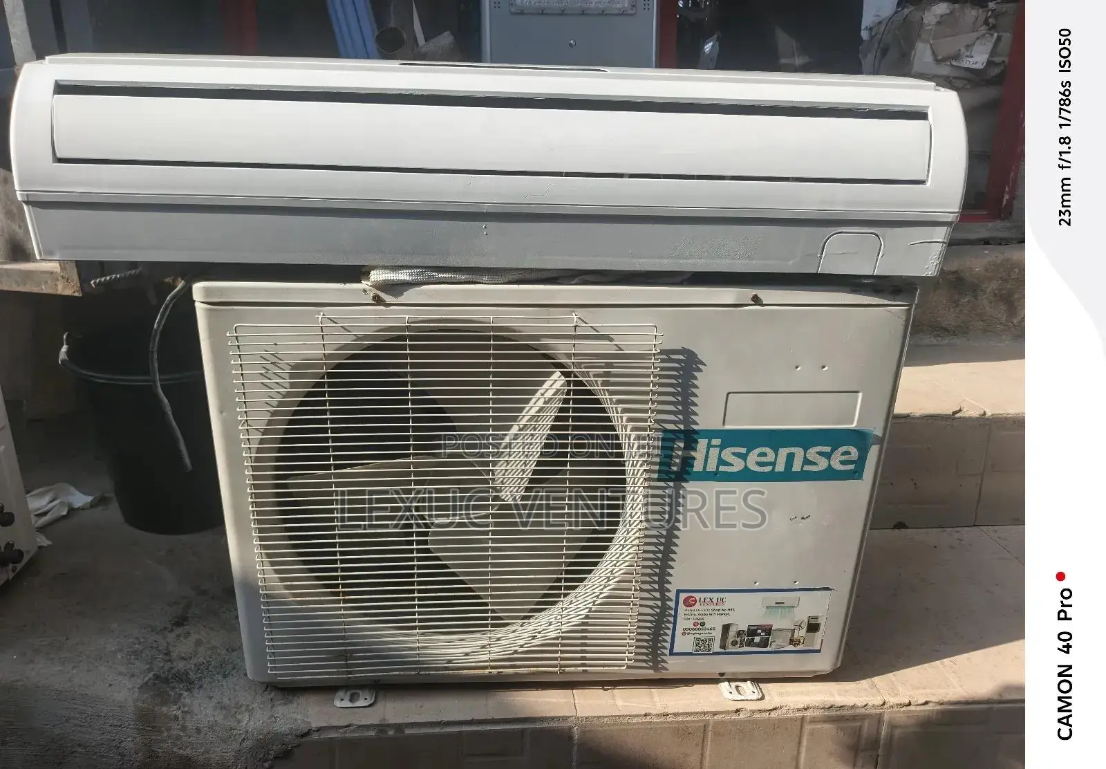 Hisenes 2hp Split Unit Air Conditioner Uk Neatly Used 100% Copper