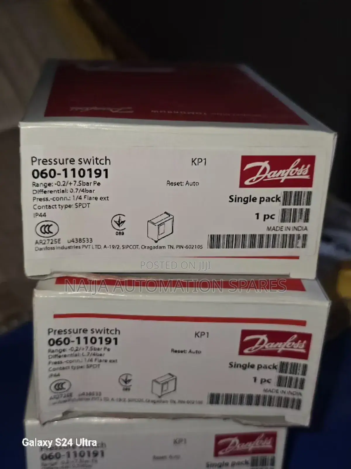 Danfoss Kp1 Pressure Switch | 060-110191