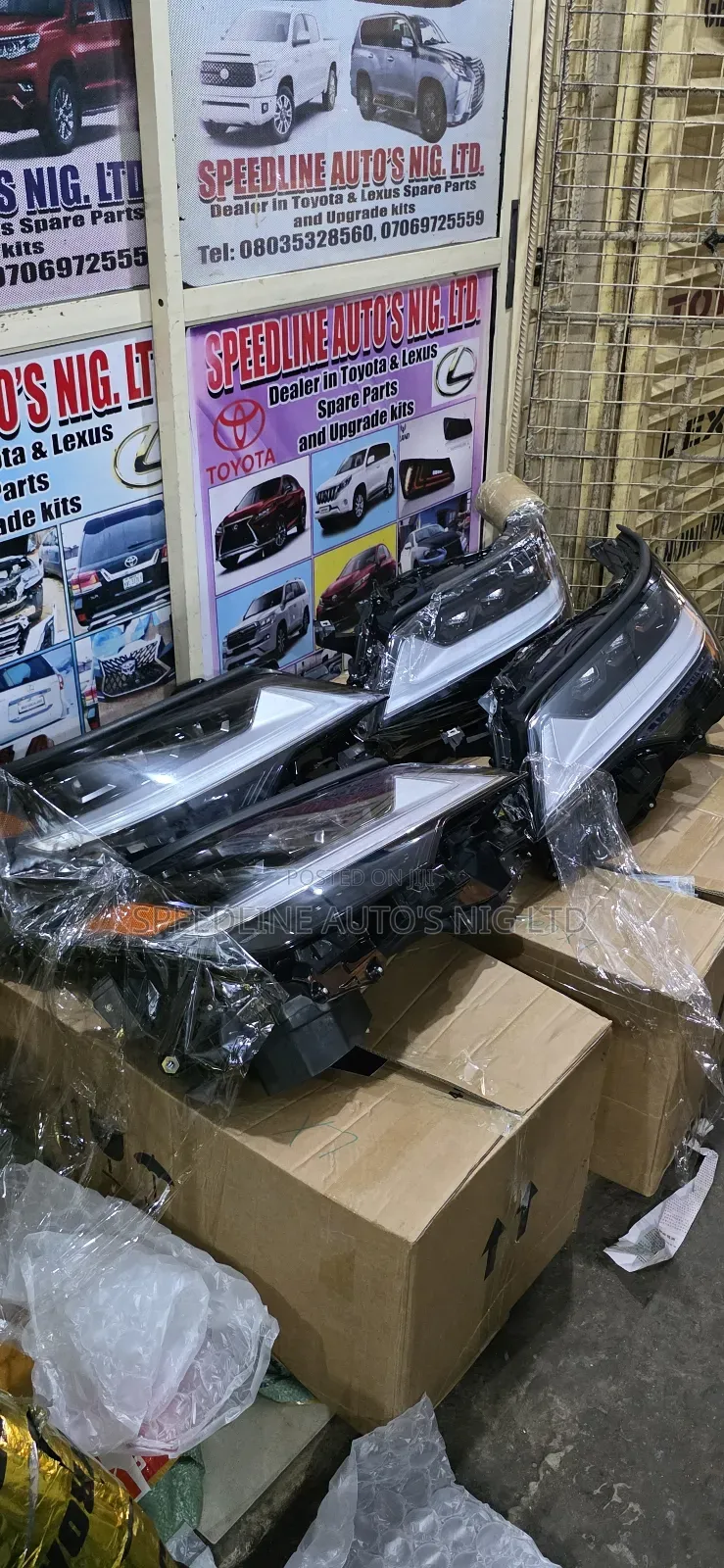 Complete Set Of Head Light Lexus Lx600 2023/2025 Model