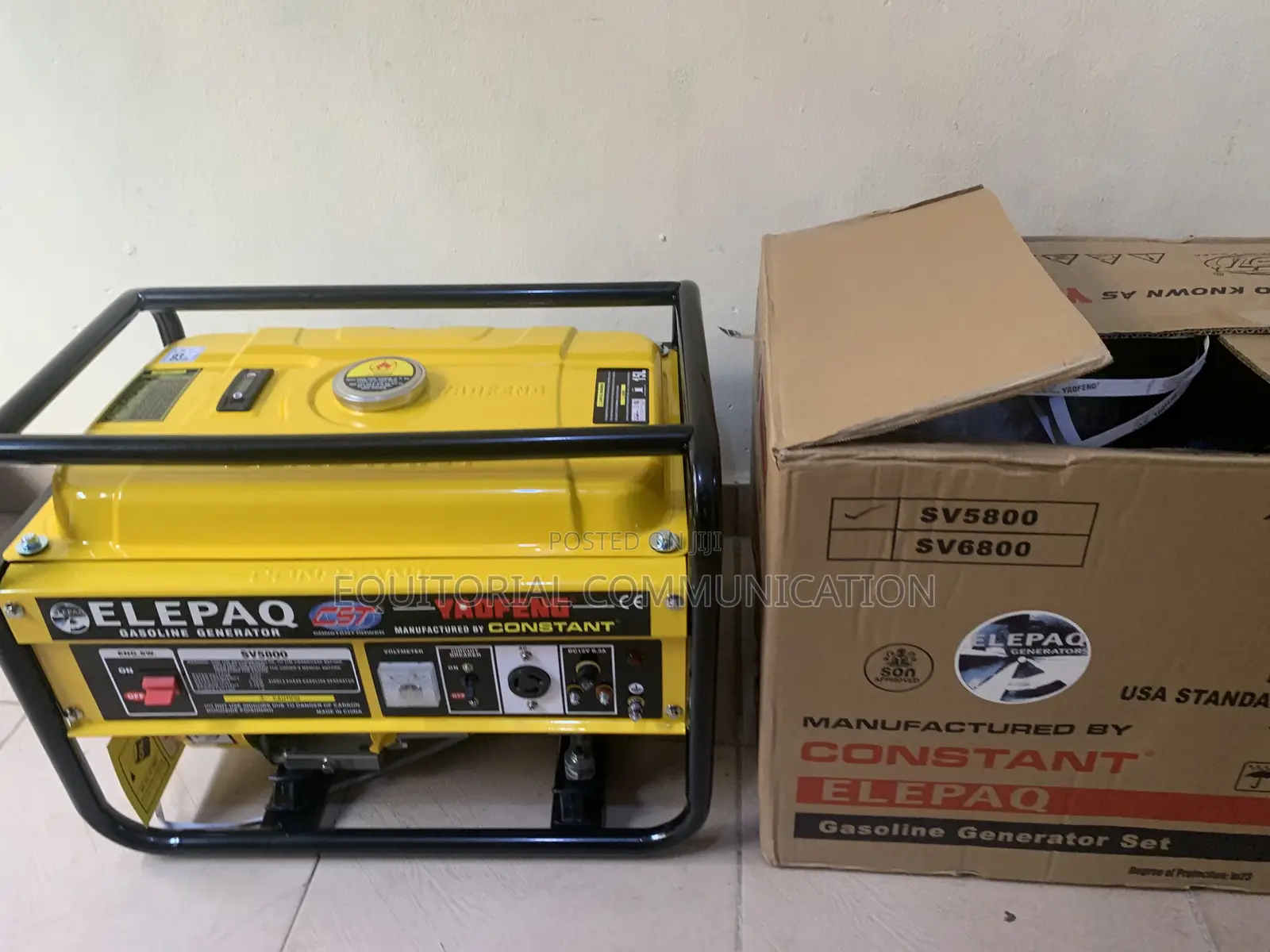 Sv5800 Elepaq Generator: Strong Performance, Constant Output