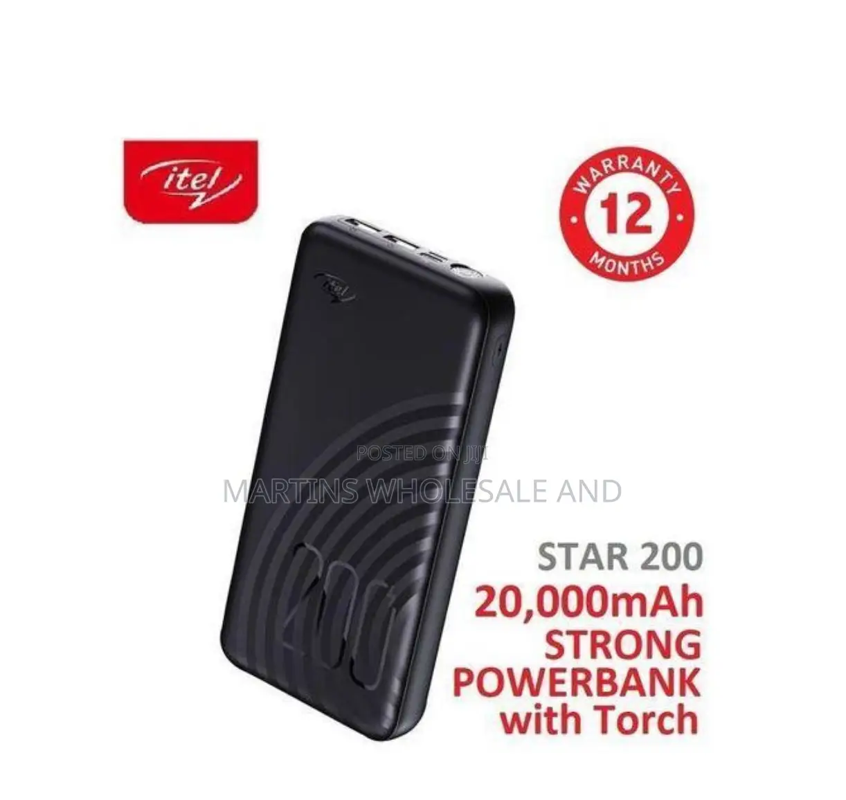 Itel Star 200 20000mah Power Bank.