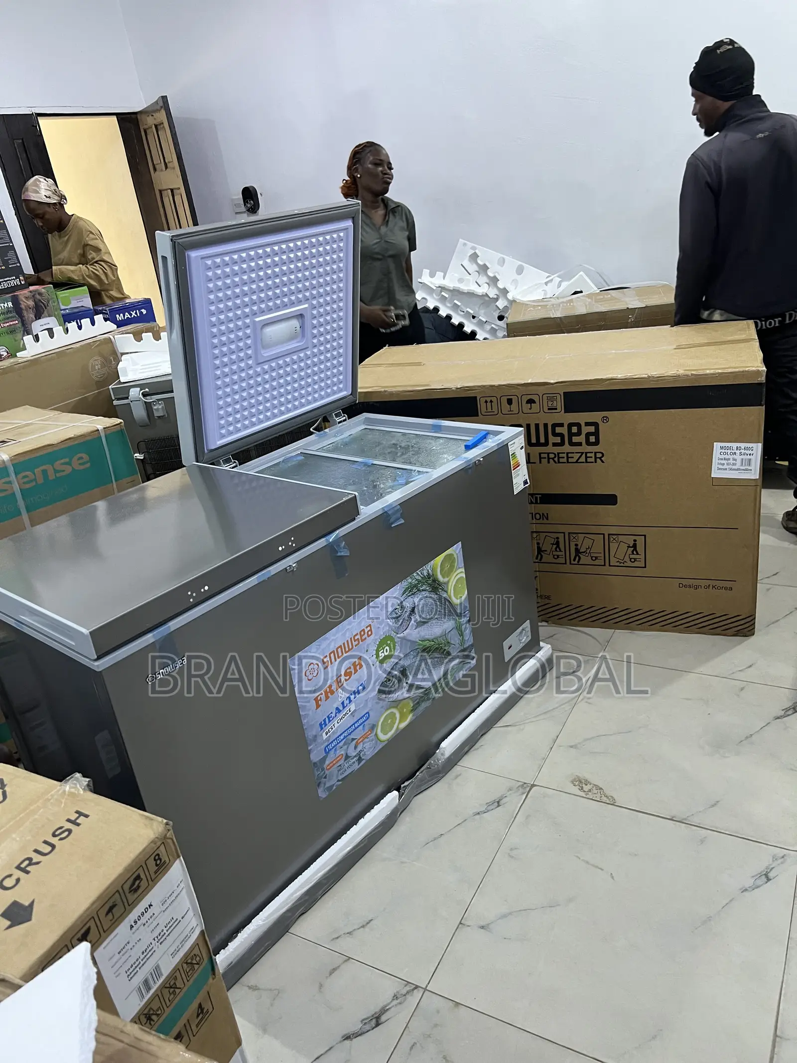 Snowsea Bd-600g 420l Freezer With Powerful Freezing Motor