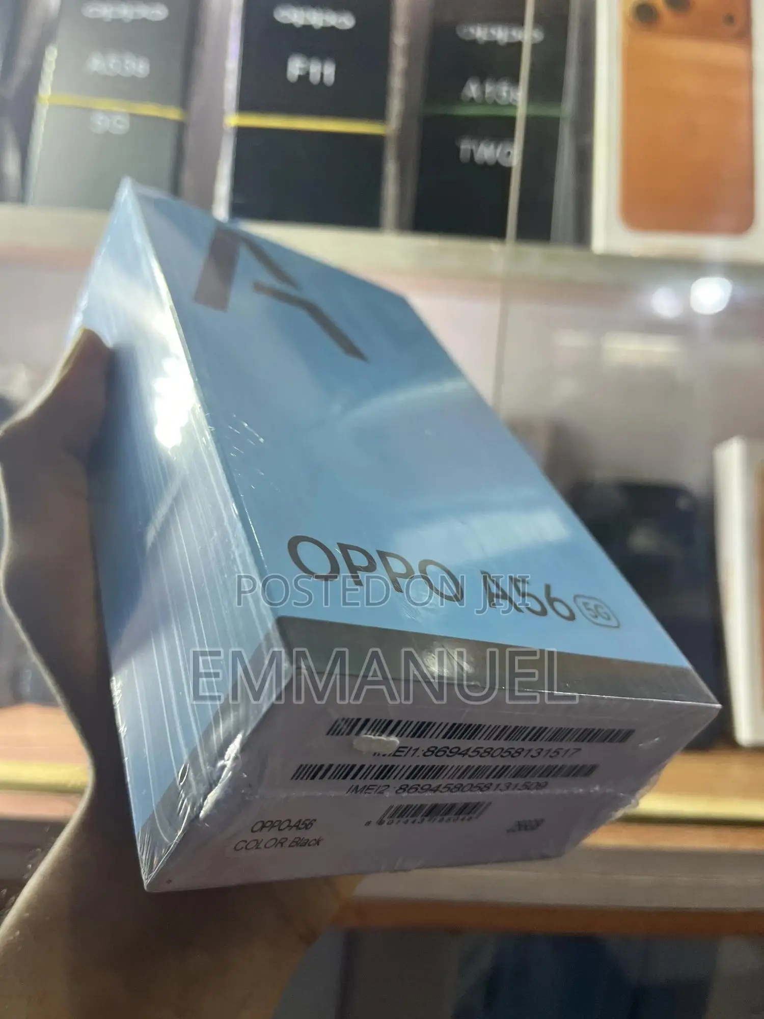 New Oppo A56 5G 256 GB Black