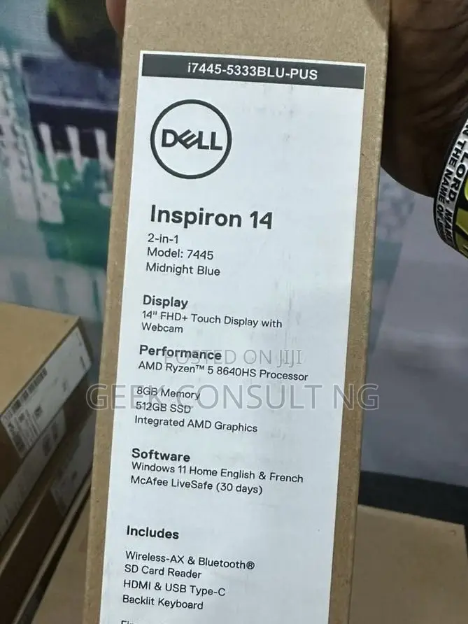 New Laptop Dell Inspiron 14 7447 8GB AMD Ryzen 5 SSD 512GB