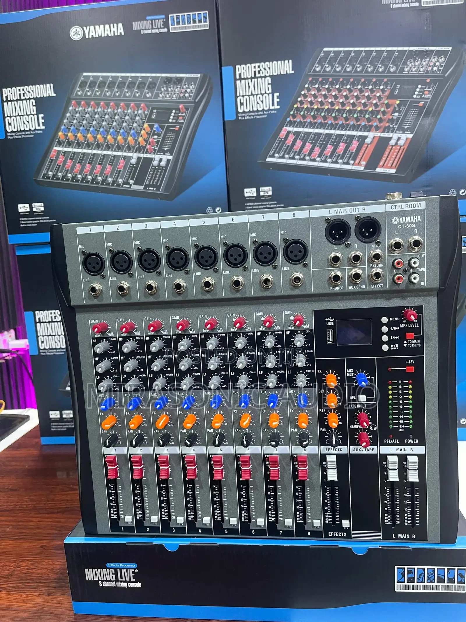 Yamaha 8 Channels Console Mixer With Bluetooth and Usb