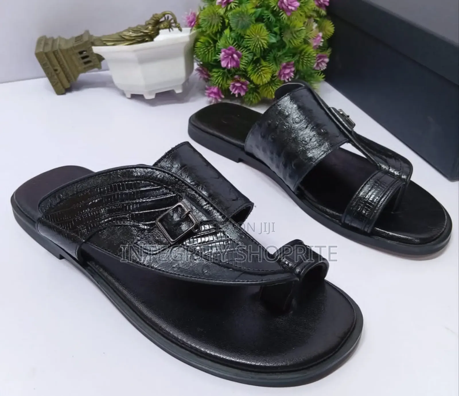 Black Mauri Italian Slippers