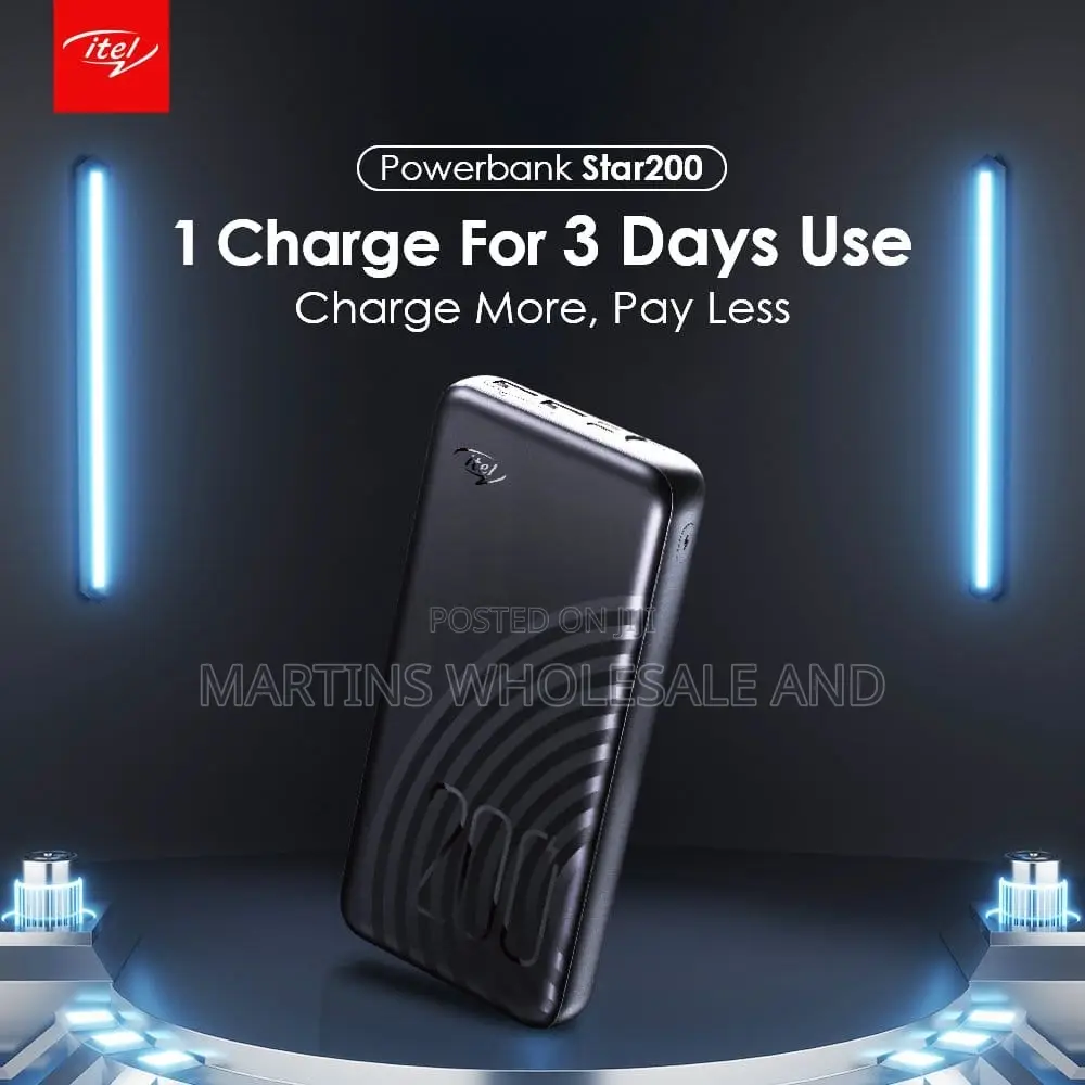 Itel Star 200 20000mah Power Bank.
