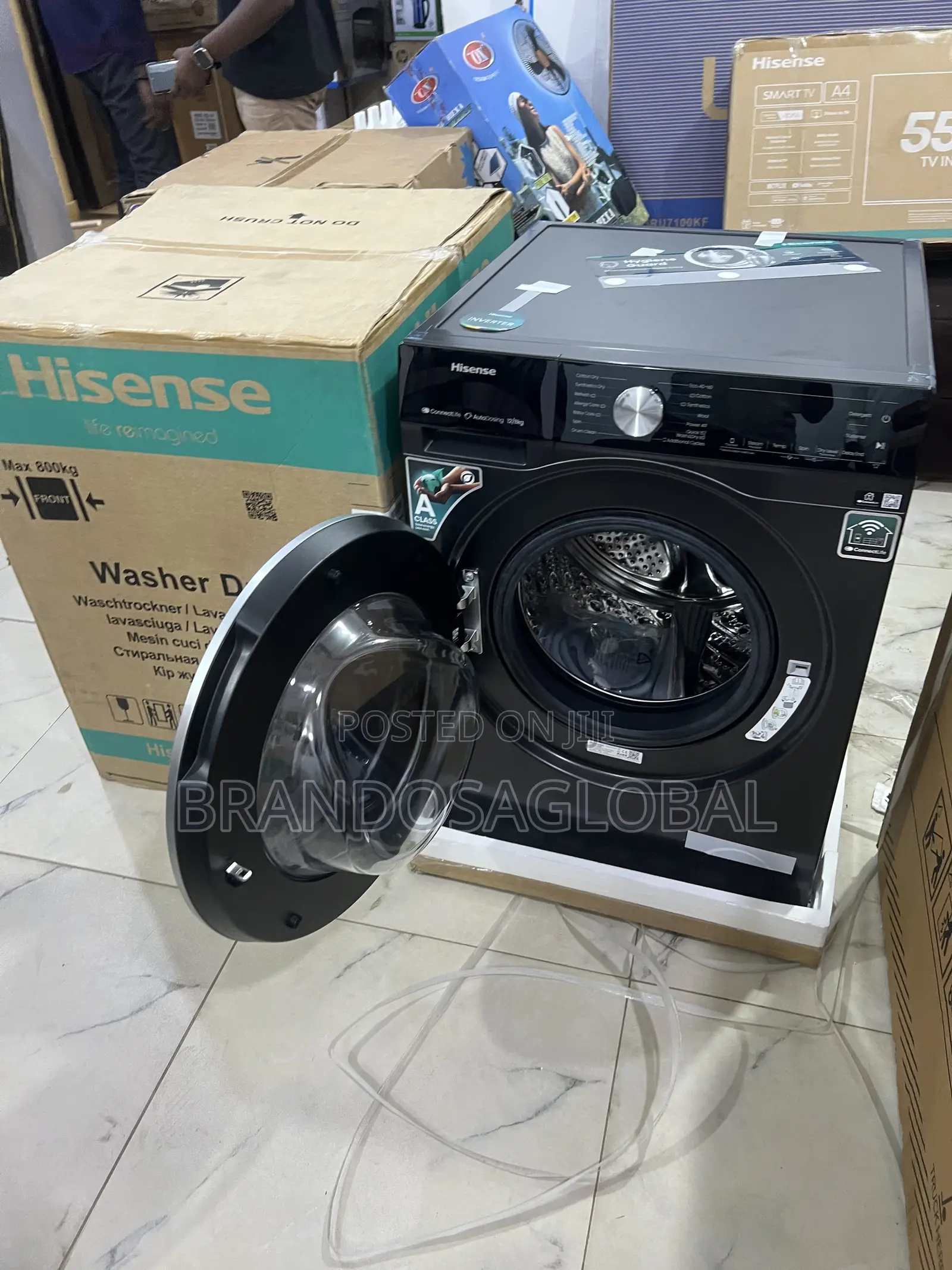 Hisense 12kg/8kg Frontload Washer Dryer Wm5s1245bb-Wd With Inverter