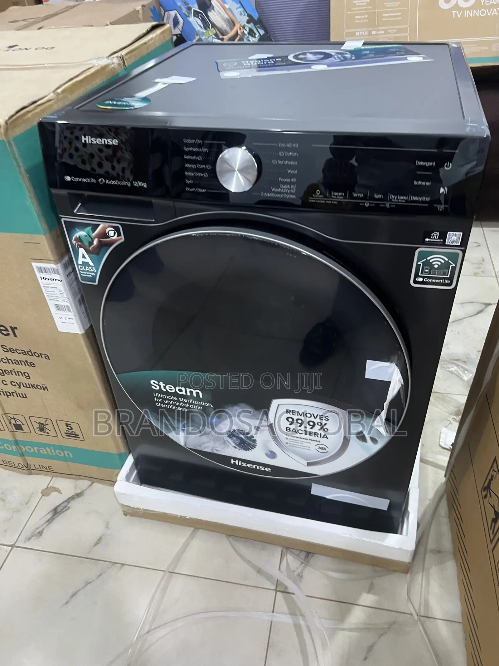Hisense 12kg/8kg Automatic Inverter Washer Dryer Wm5s1245bb-Wd