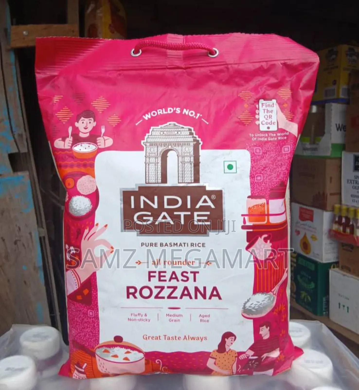 India Gate Pure Basmati Rice Feast Rozzana 4x5kg