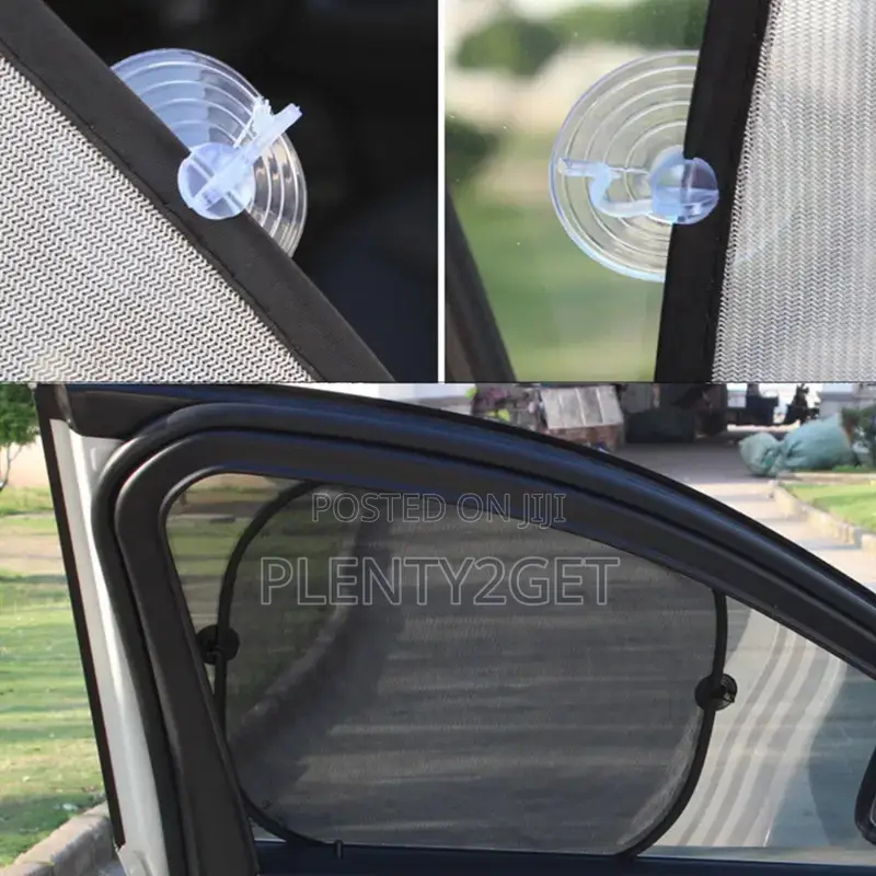5-piece Uv-resistant Car Sun Shade Set– Universal Fit Polyester Mesh
