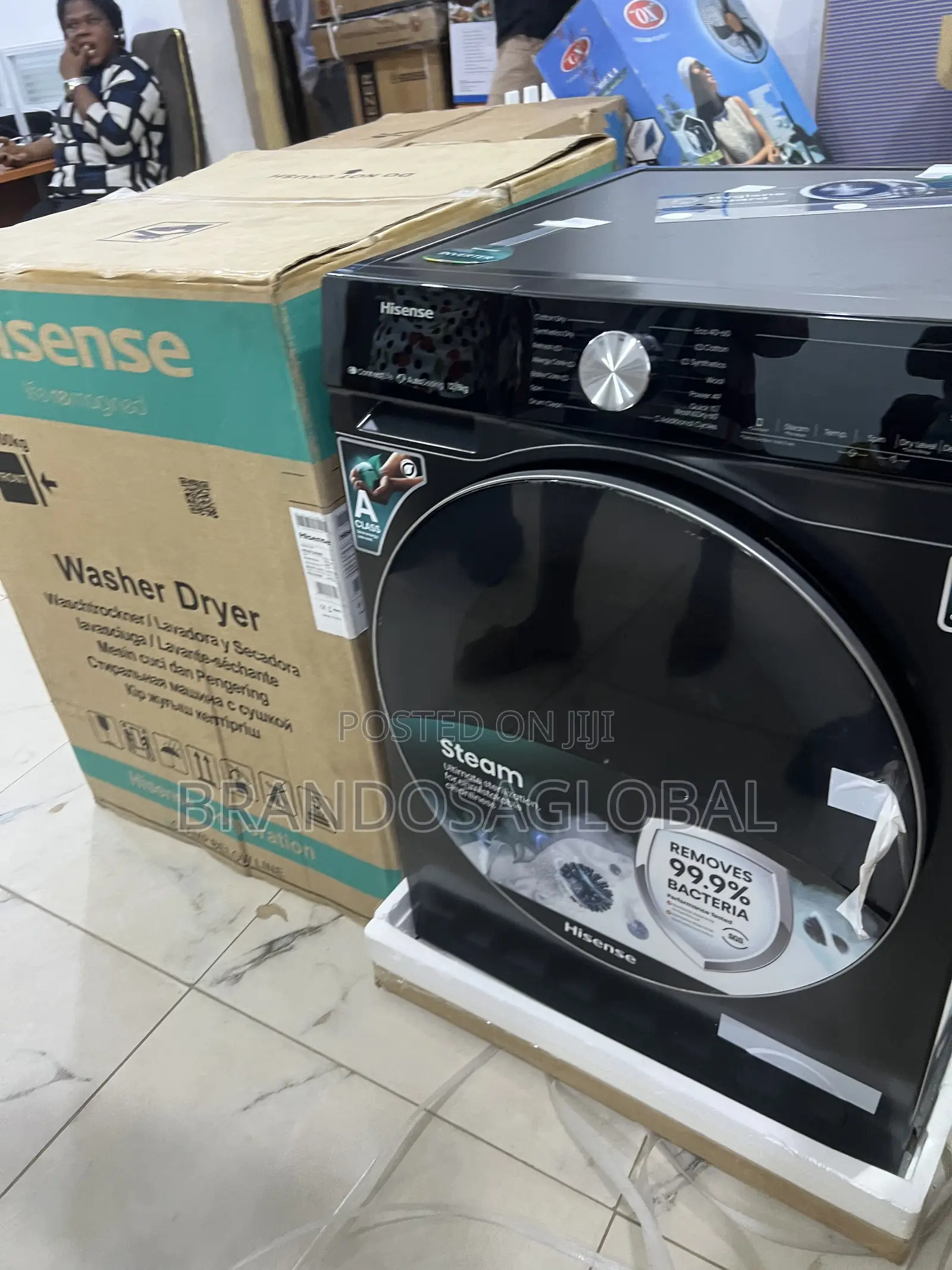 12kg/8kg Hisense Automatic Washer Dryer With Smooth Drum Movement