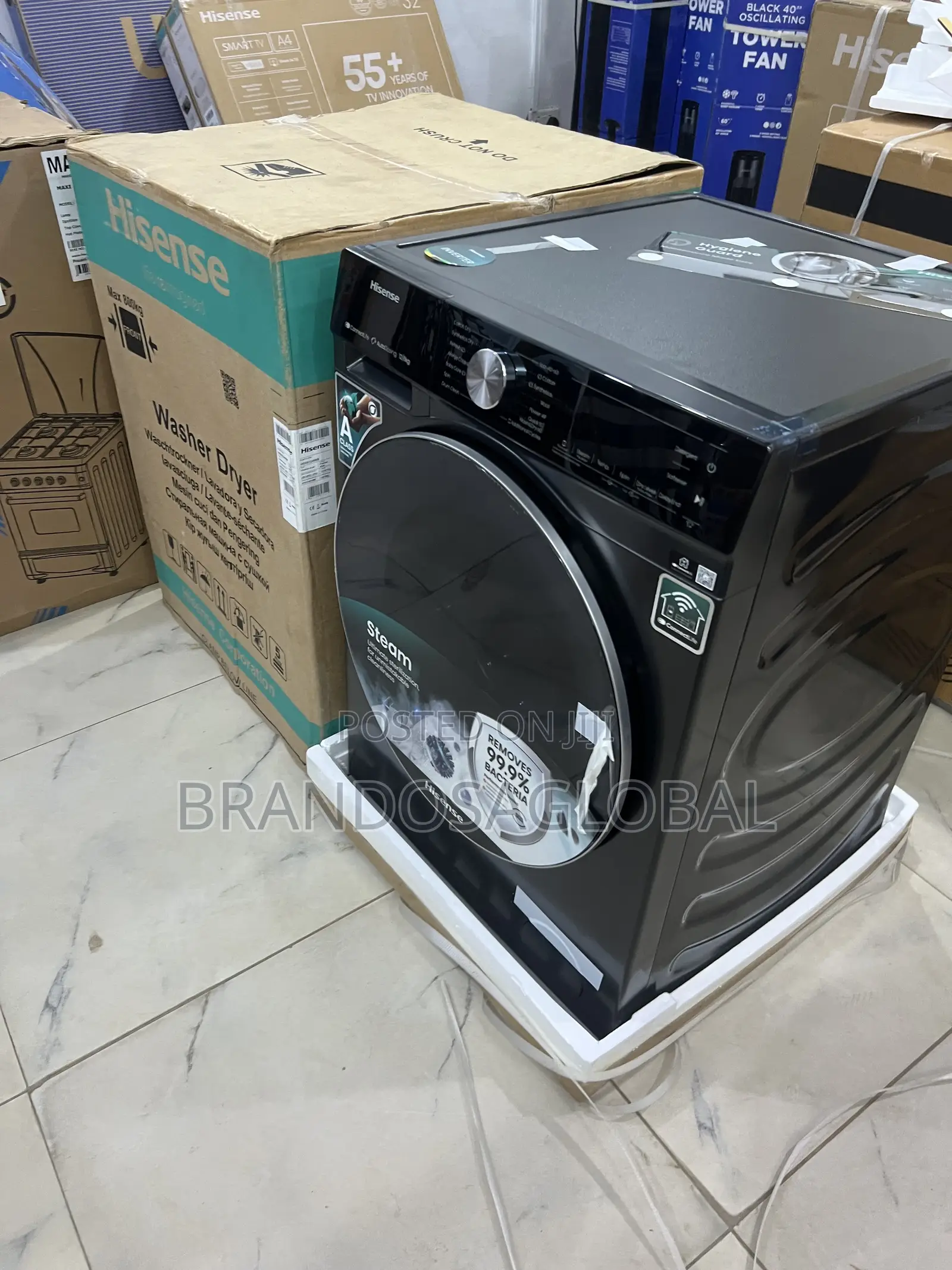 Hisense 12kg Wash 8kg Dryer Wm5s1245bb-Wd With Multi-Speed Spin