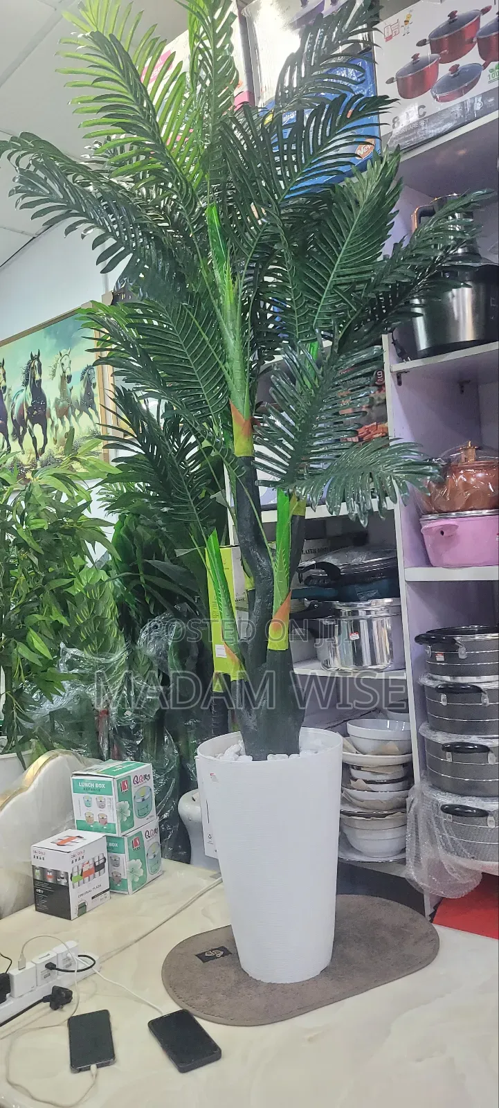 Artificial Flower and Vase Set
