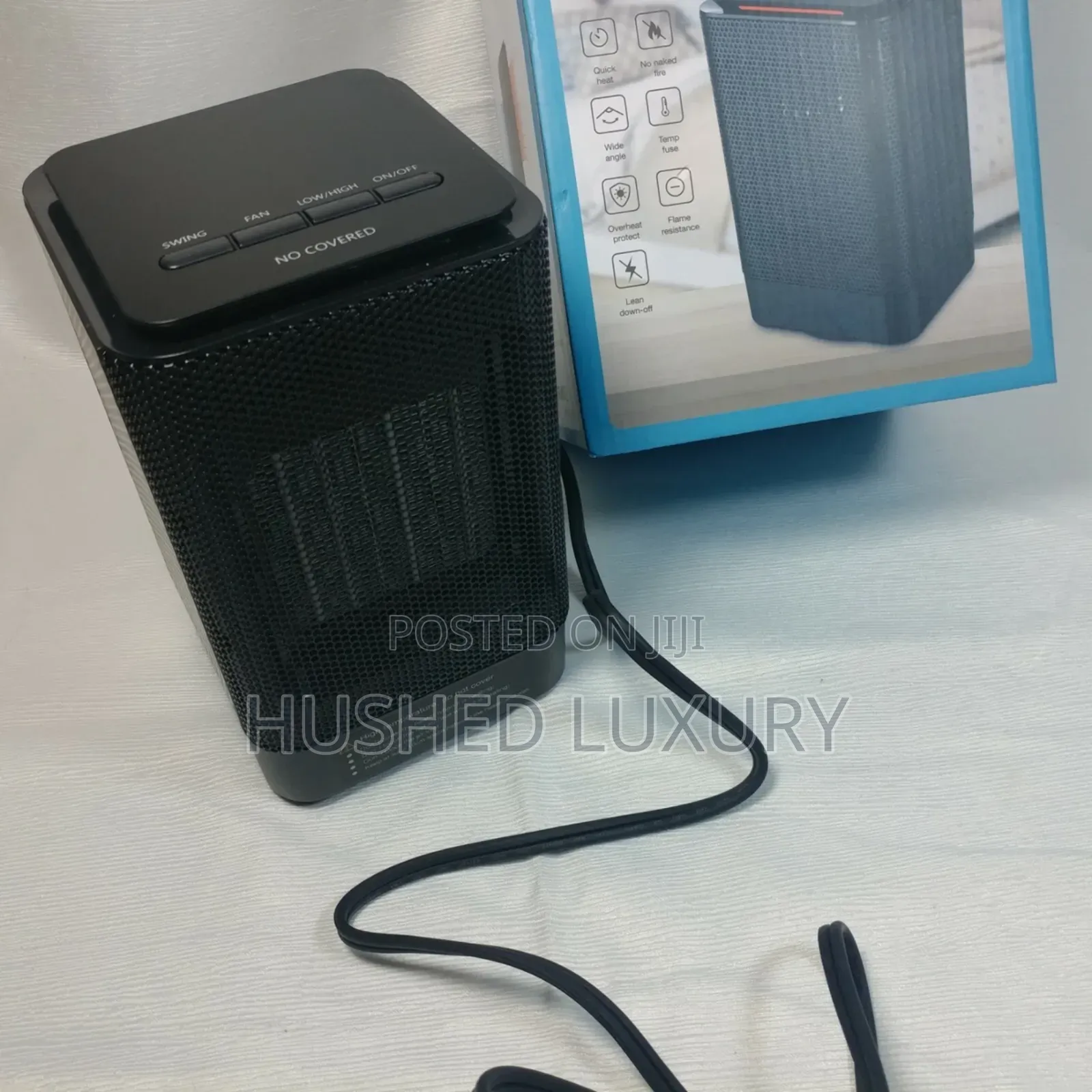 Oscillating Mini Space Heater Fan 450w 950w Safe Tip-Over Overheat