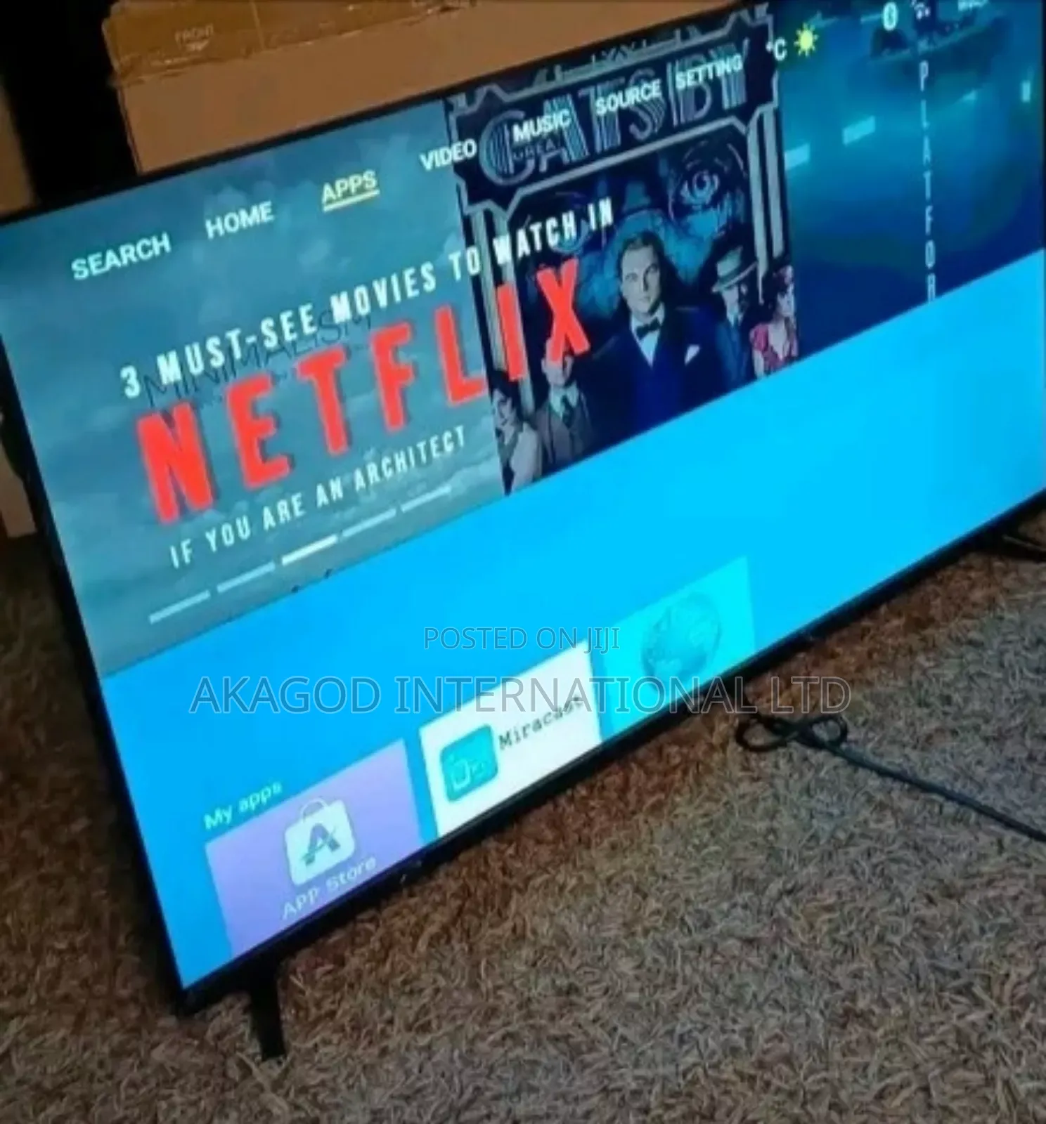 2025 50inches Smart Lg Tv, With Netflix App + Prime Video
