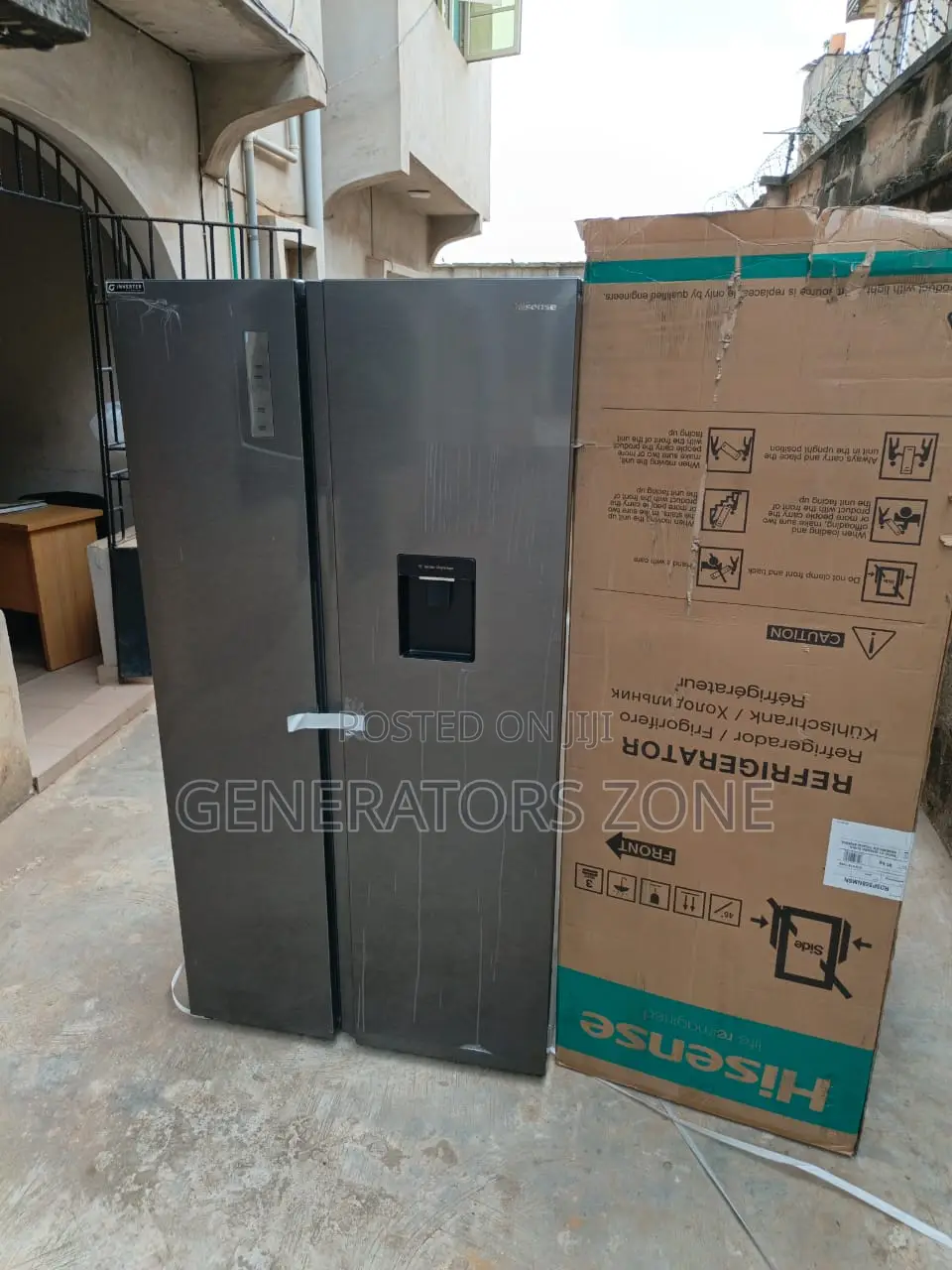 Hisense Rs5p558nmsn 529l Twin Door With Water Dispenser