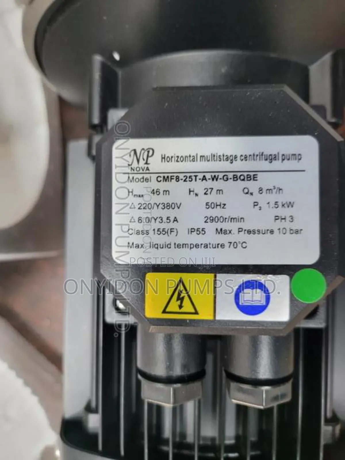 Nova Stainless Horizontal Multistage Centrifugal Pump 2hp