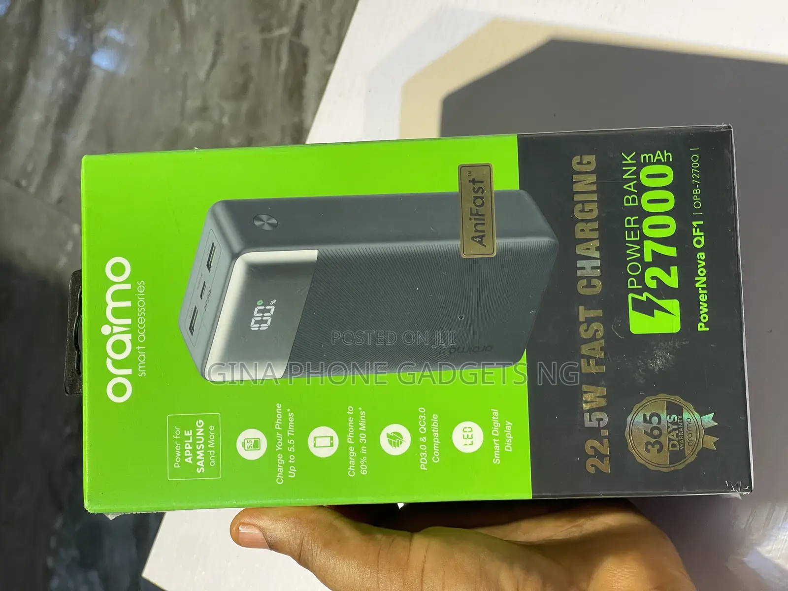 Power Bank (Oraimo 27000mah Power Bank)