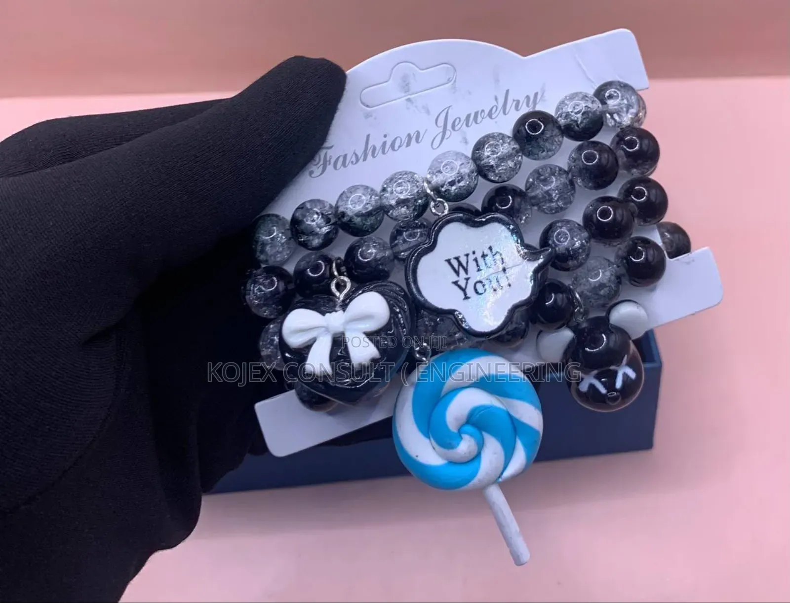 Colourful Crystal Charm Beads Bracelet