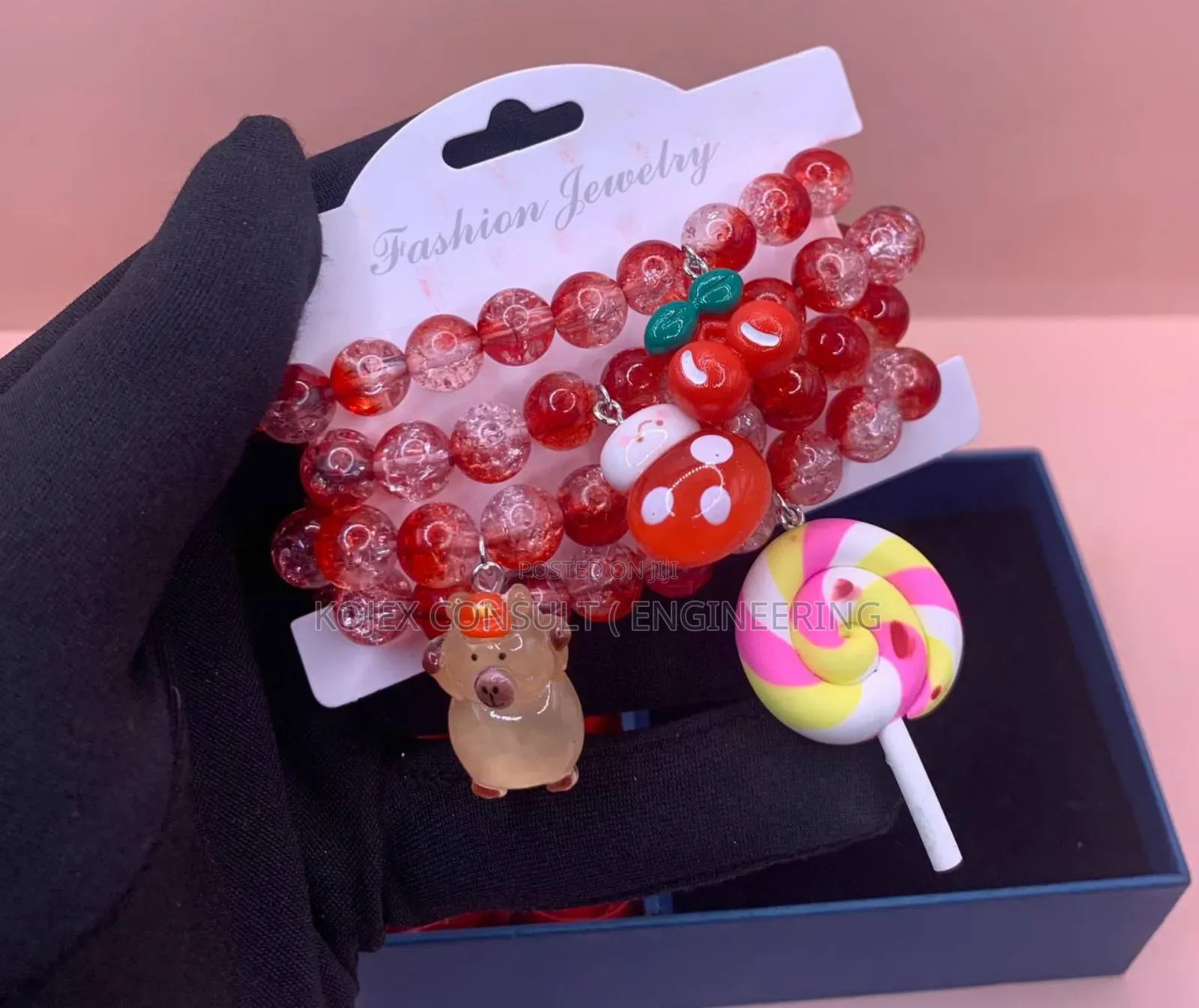 Colourful Crystal Charm Beads Bracelet