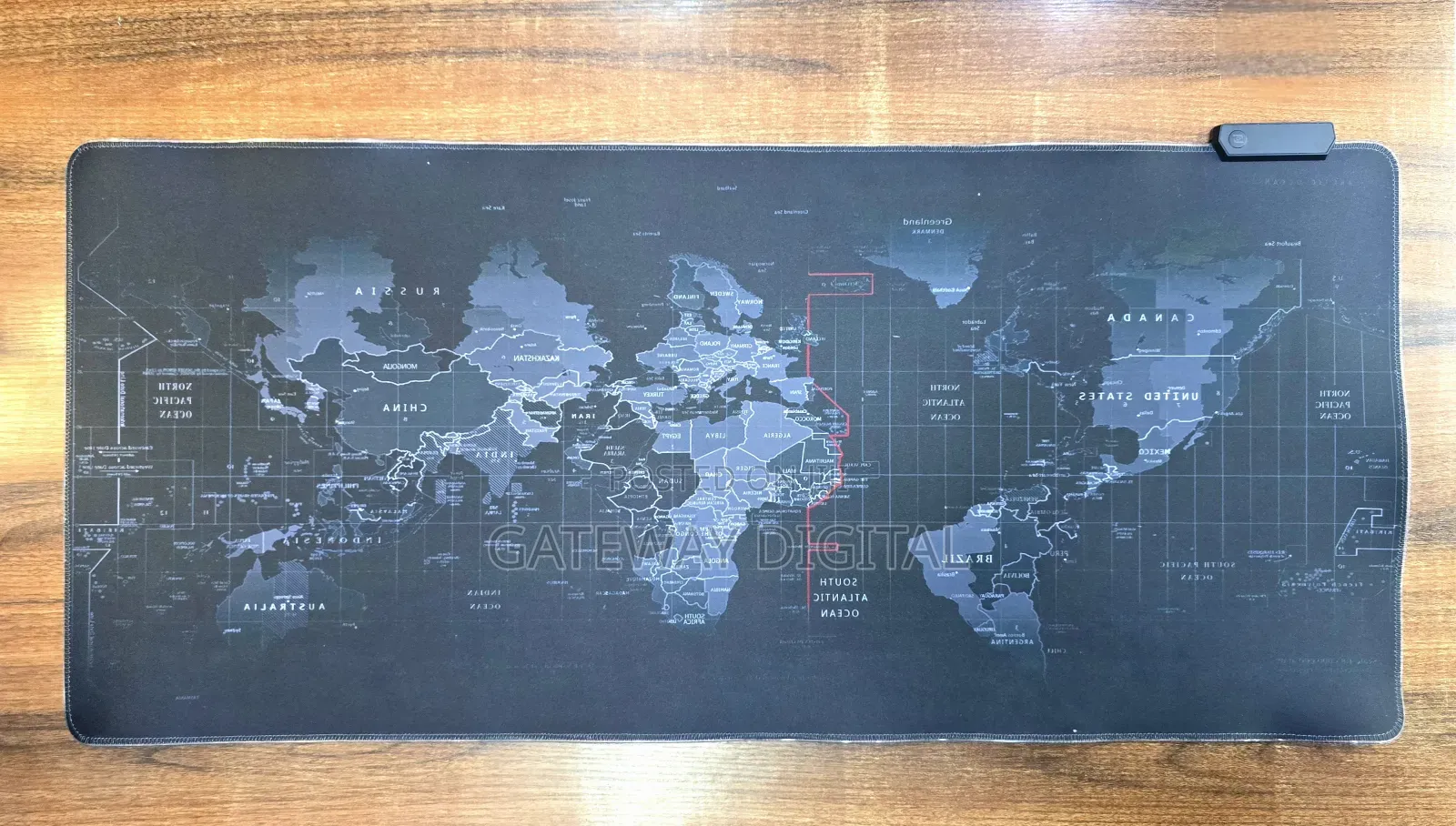 World Map, Rgb Large Desk Mat, Keyboard, And Mouse Pad - 400m×900m
