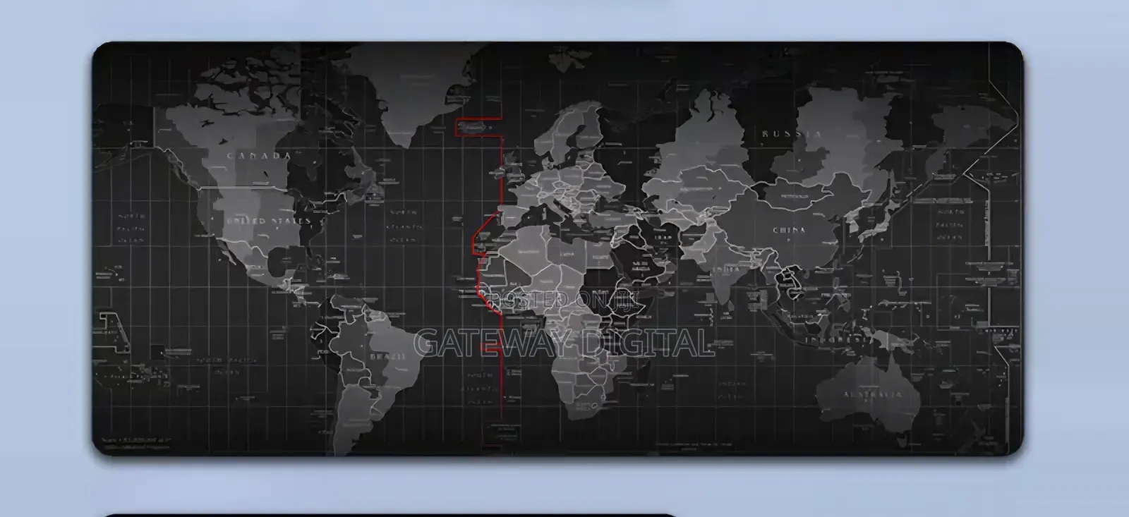 World Map, Rgb Large Desk Mat, Keyboard, And Mouse Pad - 400m×900m