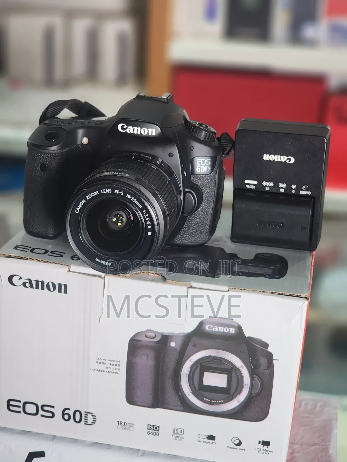 Canon Eos 60d DSLR Camera With 18-55mm Lens Open Box