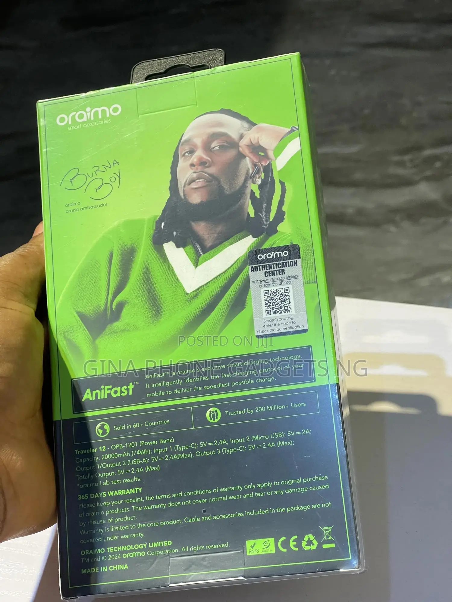 Power Bank (Oraimo 20000mah Power Bank)