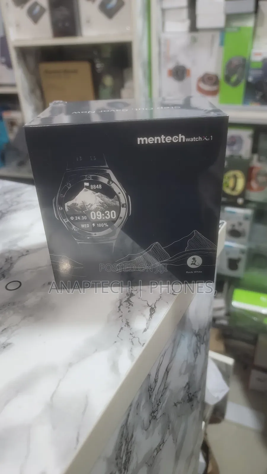 Mentech Watch Rock White, Bluetooth Sports Watch, GPS 110 Sports Modes