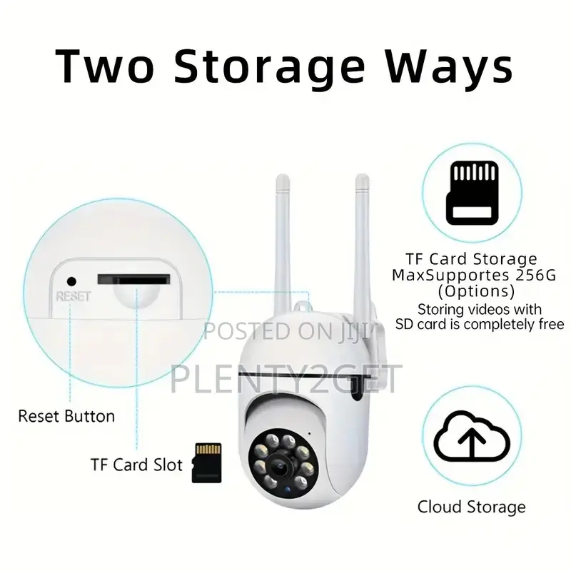1pc Jooan Smart Security Camera With 1080p Hd, 360° Panoramic View