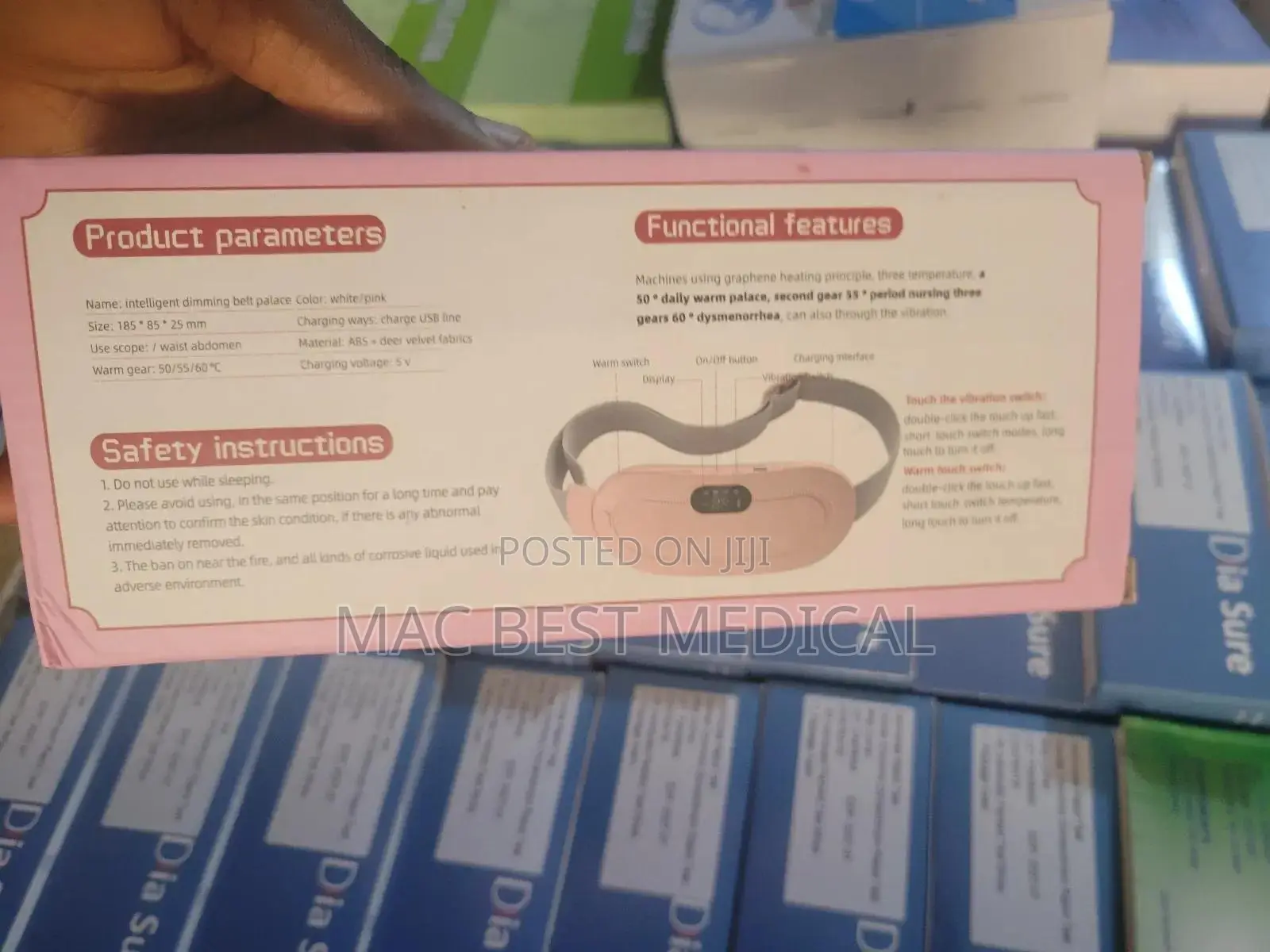 Rechargeable Menstruation Belt/ Belt Massager