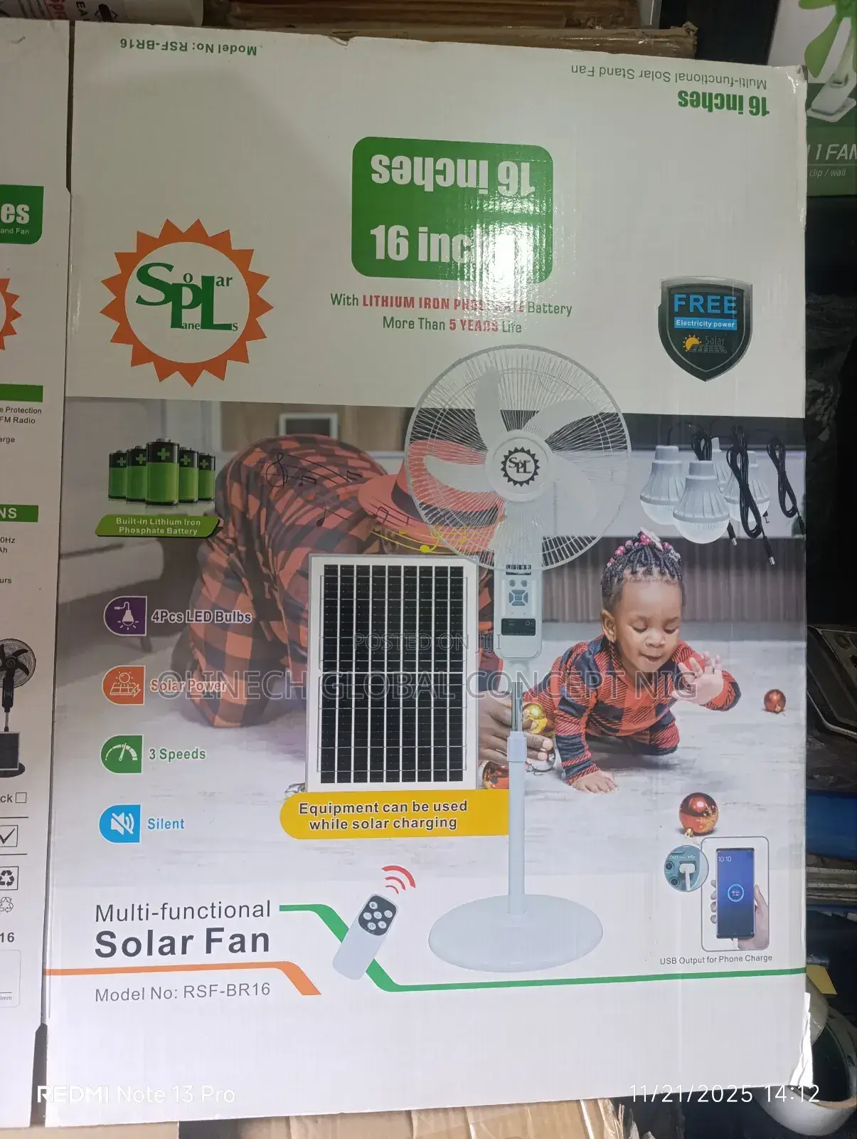 16 Inches Spl Reachable Standing Fan