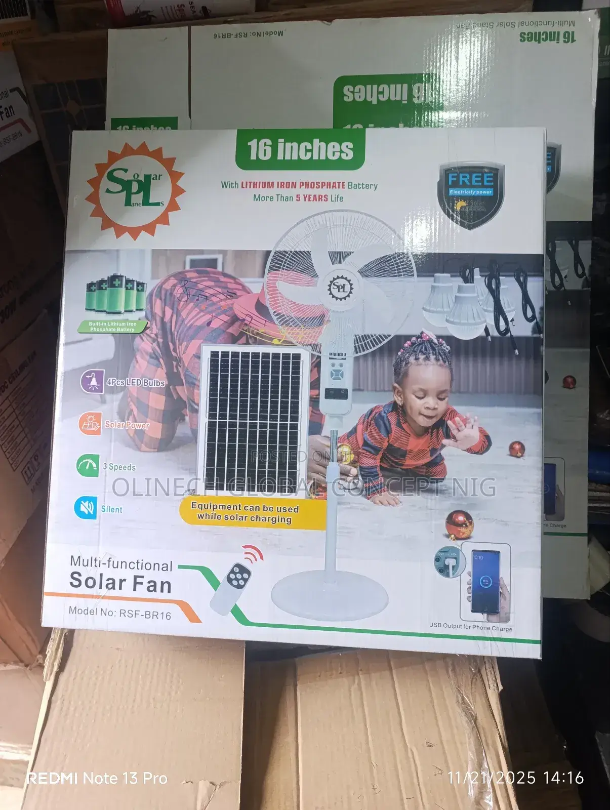 16 Inches Spl Reachable Standing Fan