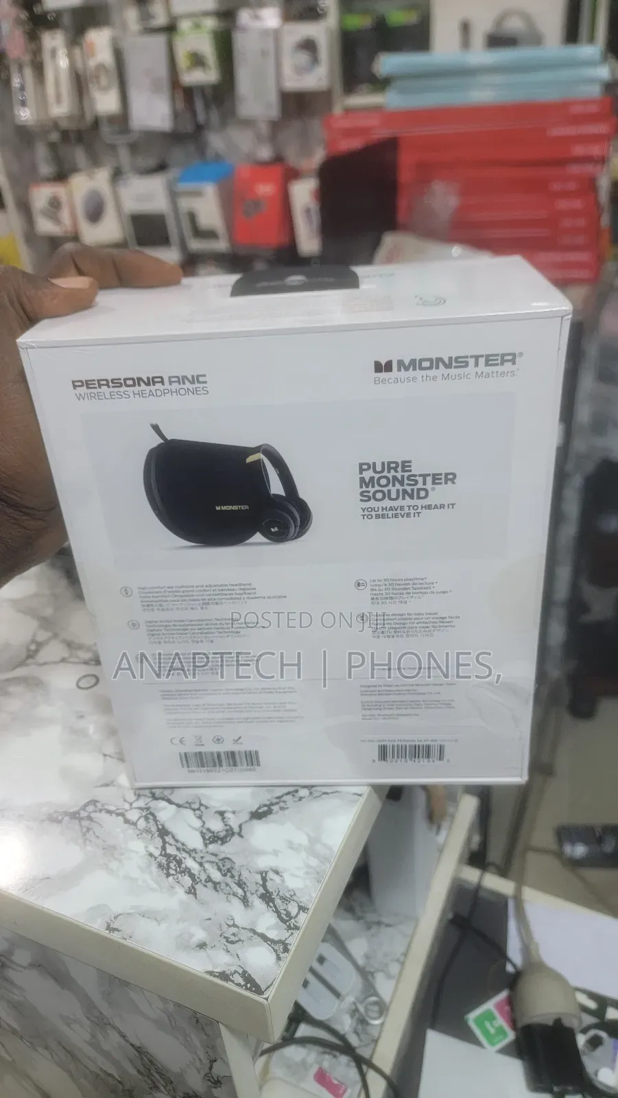 Monster Persona Anc Wireless Headphones, Pure Monster Sound, Call