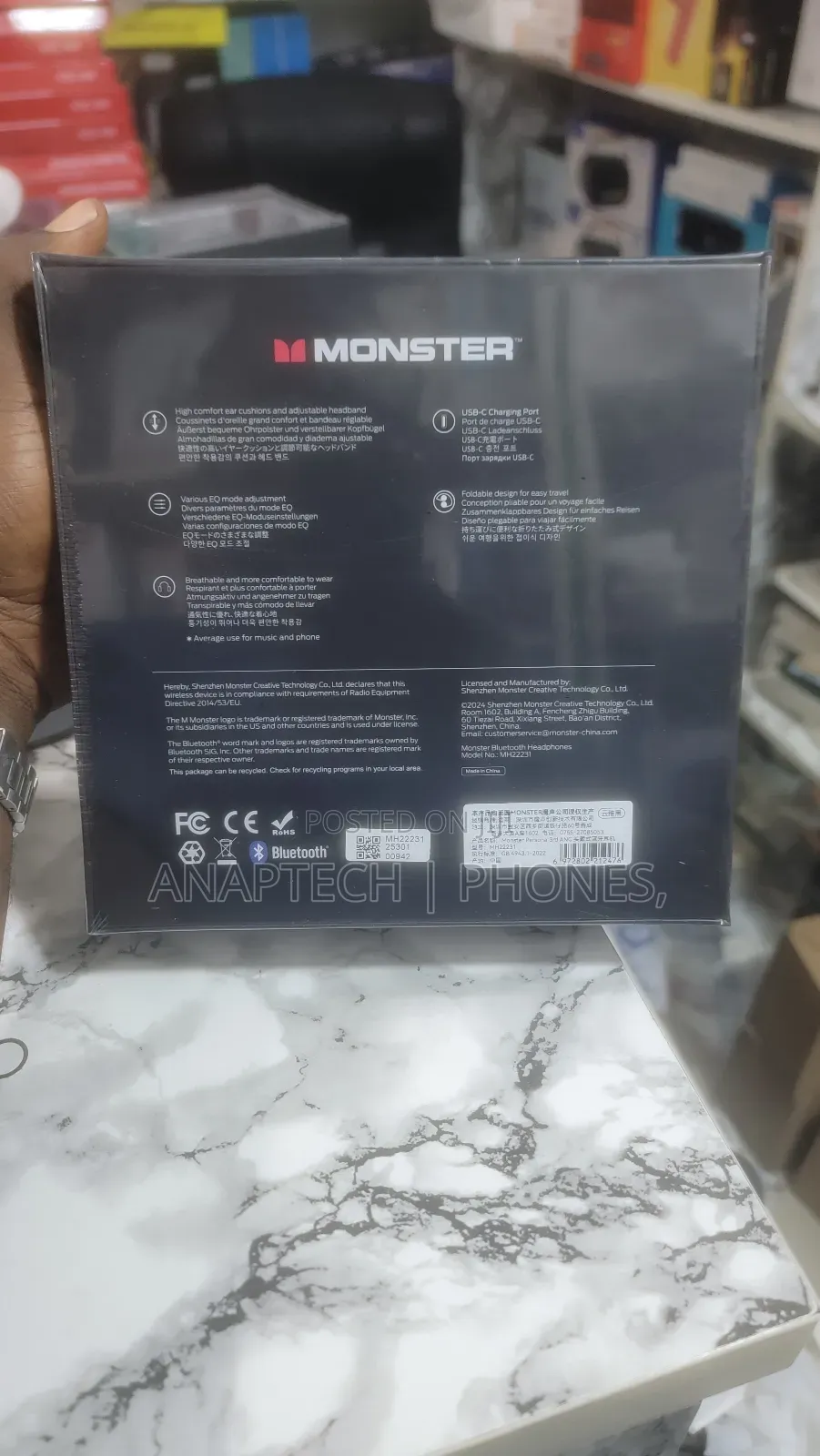 Monster Persona 3rd Anc ,Anc Wireless Over Ear Headphone Hybrid 40mm